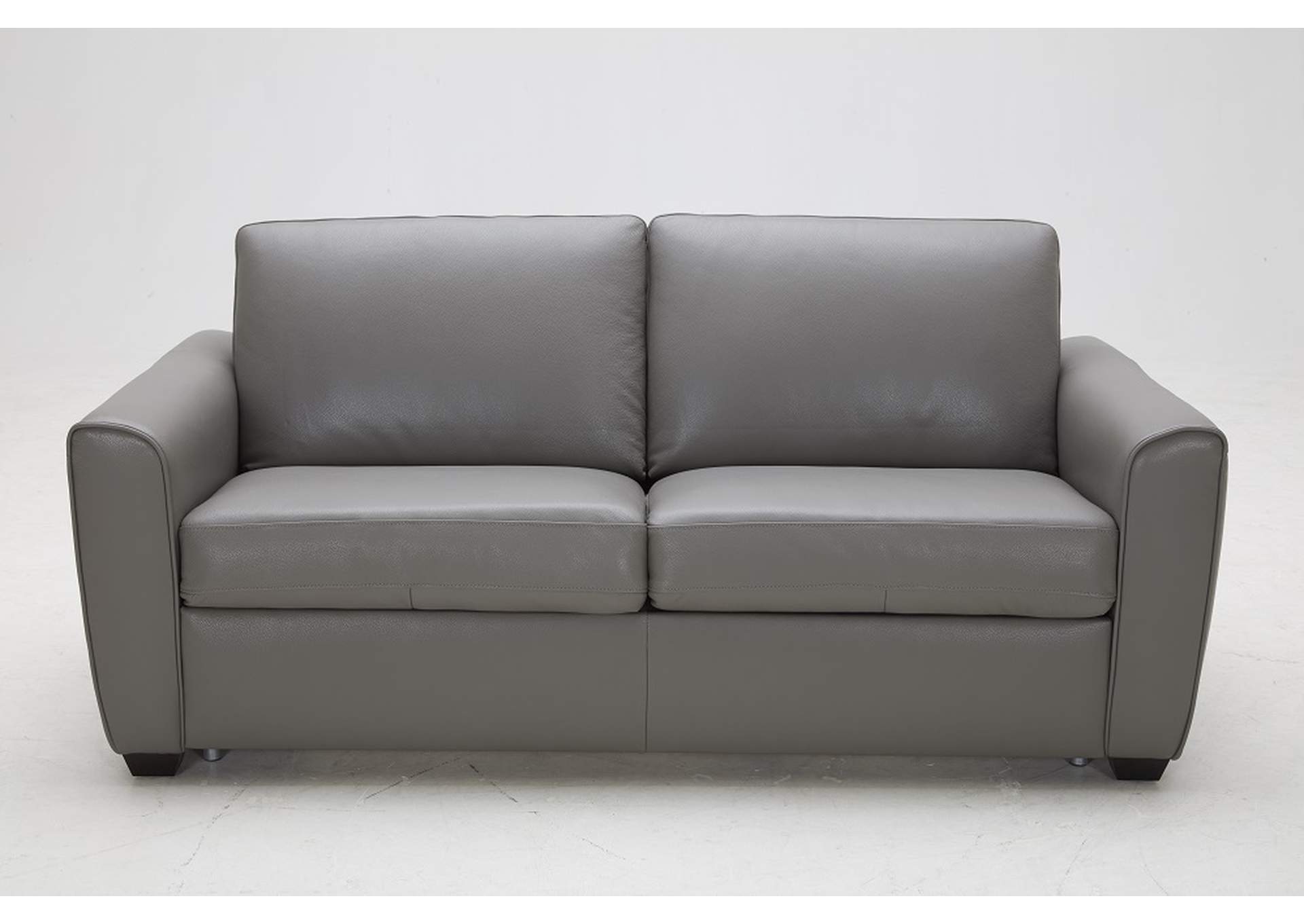Jasper Sofa Bed In Grey Leather image 3