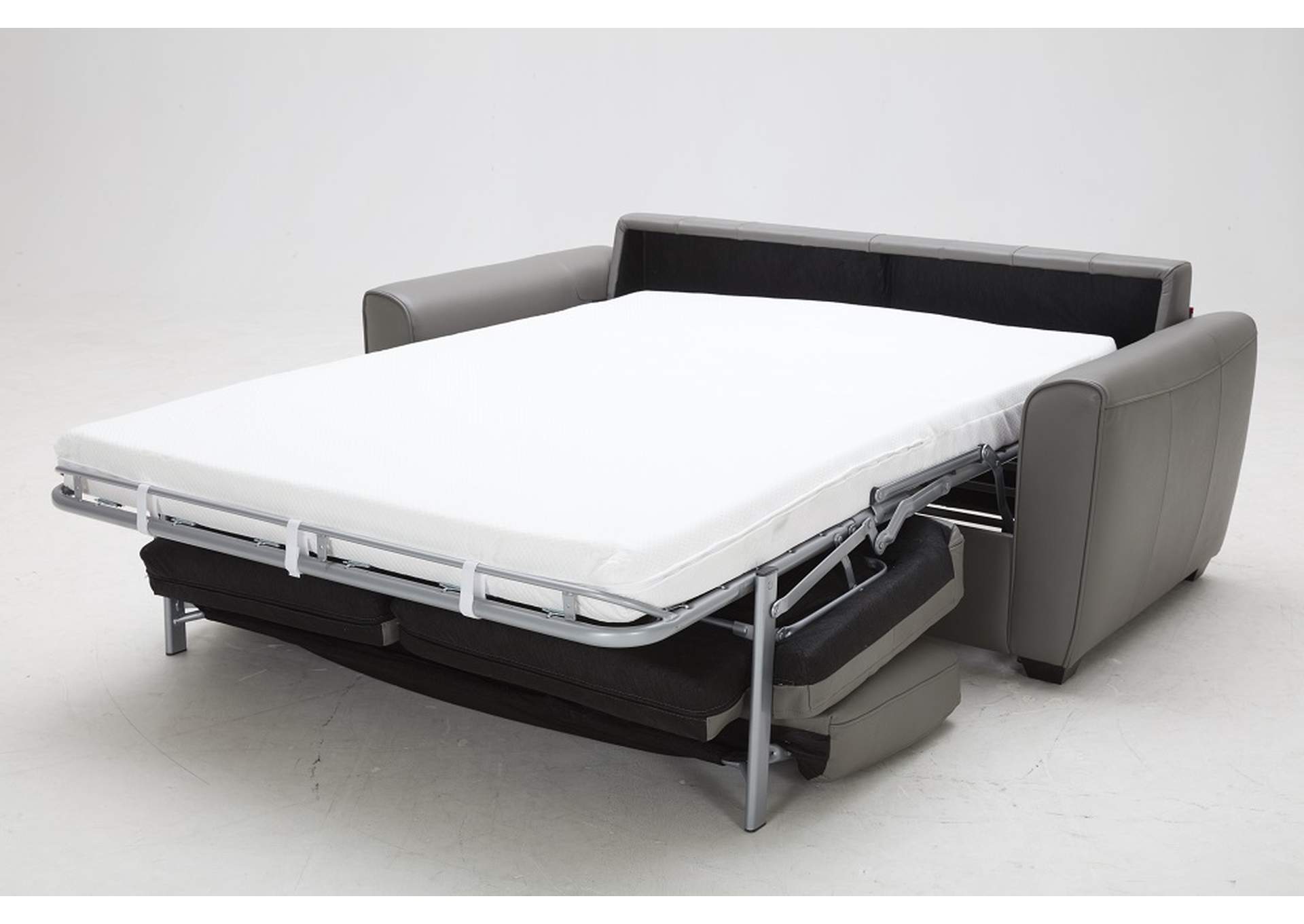 Jasper Sofa Bed In Grey Leather image 4
