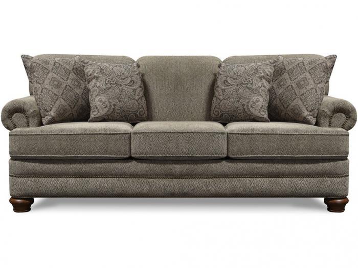 England Reed Sofa with Urban Wheat Fabric 5Q05N *CUSTOMIZE YOUR FABRIC AND PILLOWS!* image 1