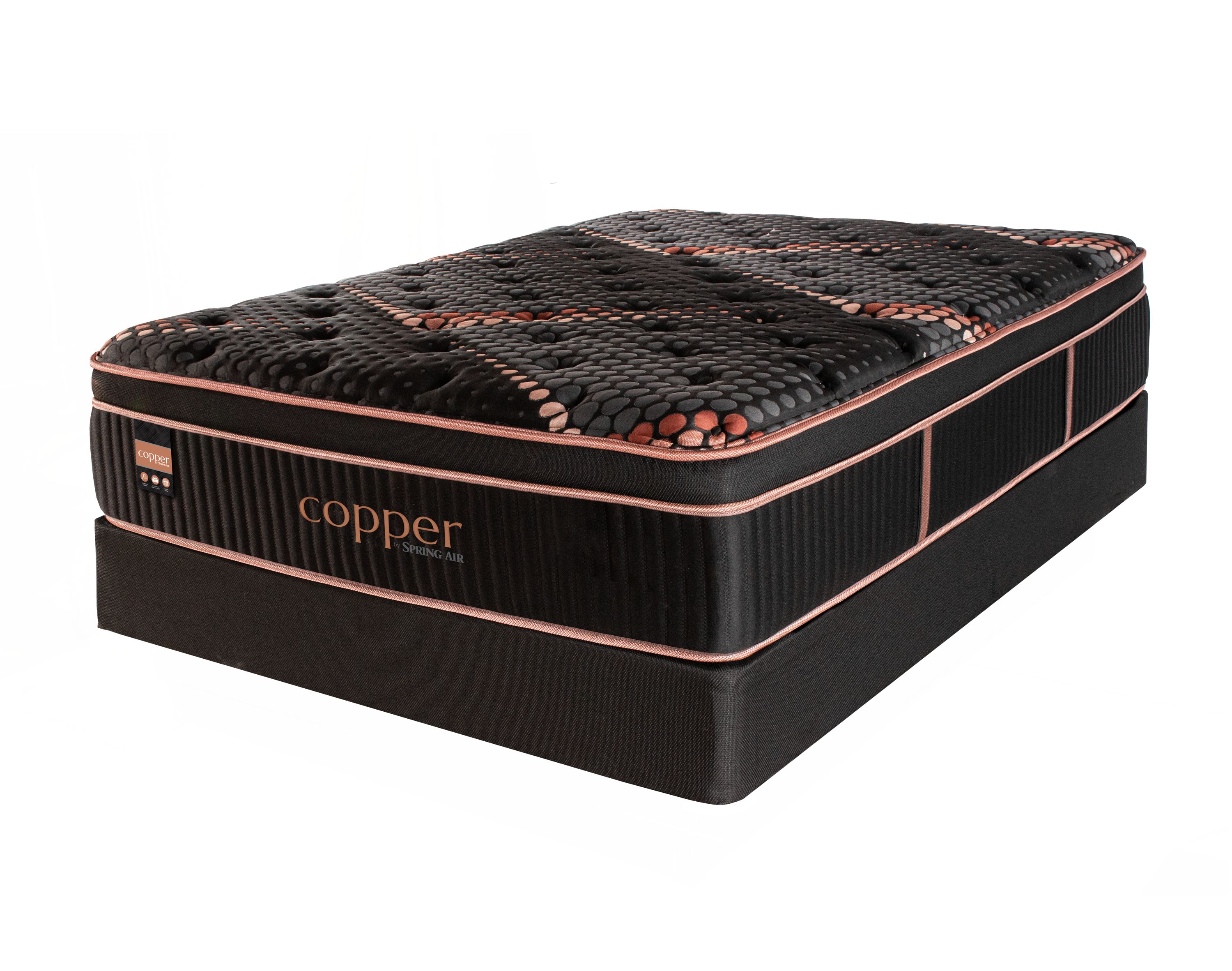 RESTONIC COPPER PILLOWTOP QUEEN SET image 1