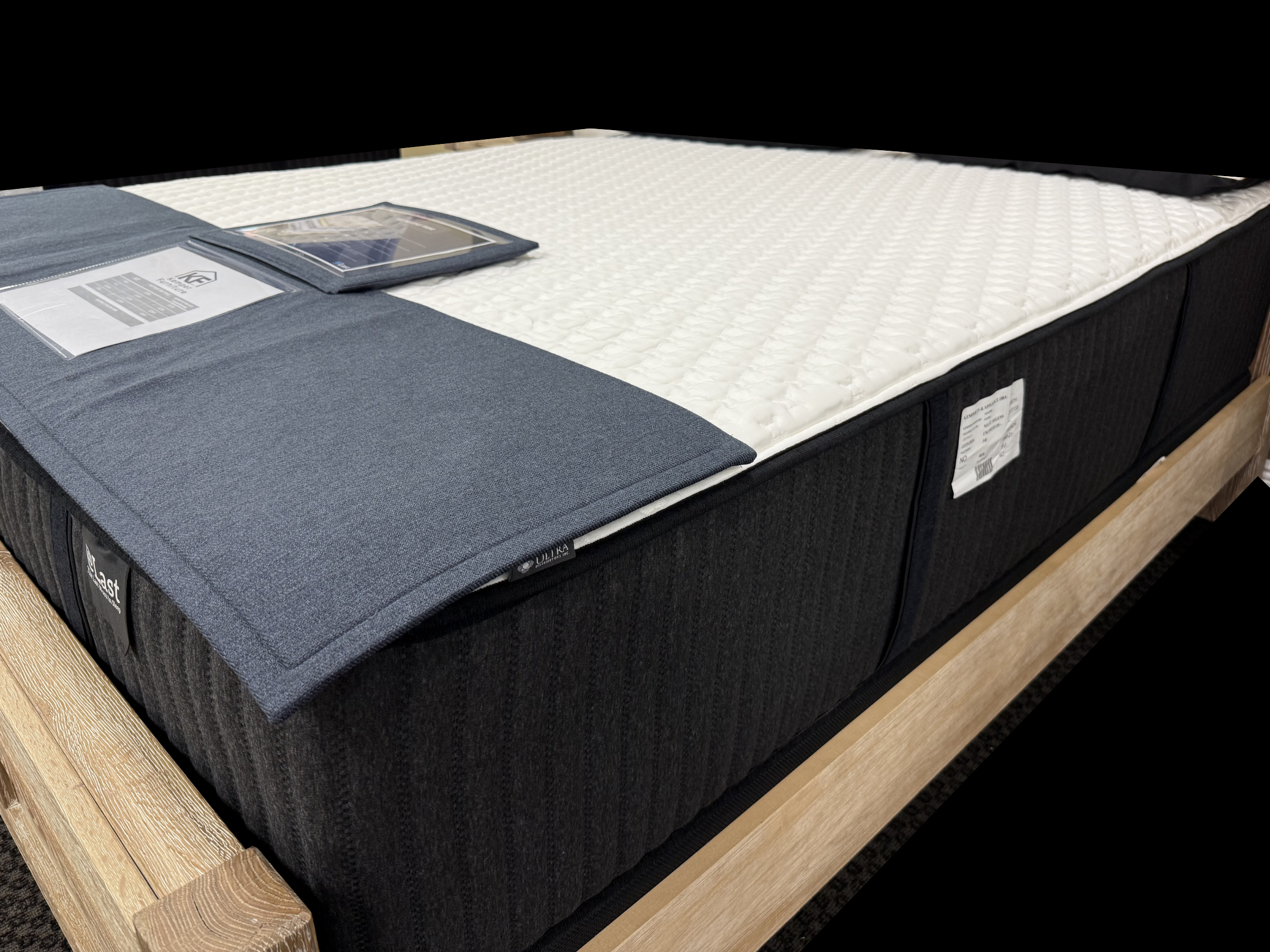RESTONIC ST. HELENS FIRM KING MATTRESS SET WITH COOLING COVER image 1