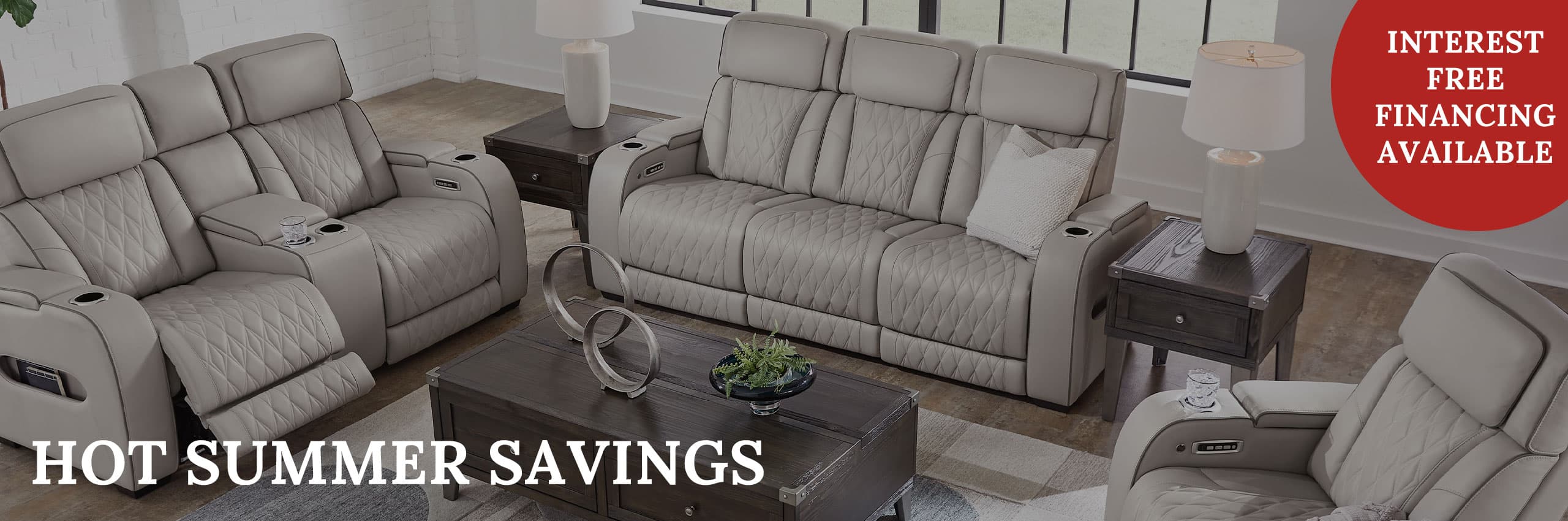Hot Summer Savings – Interest Free Financing Available – Shop Motion Living Room
