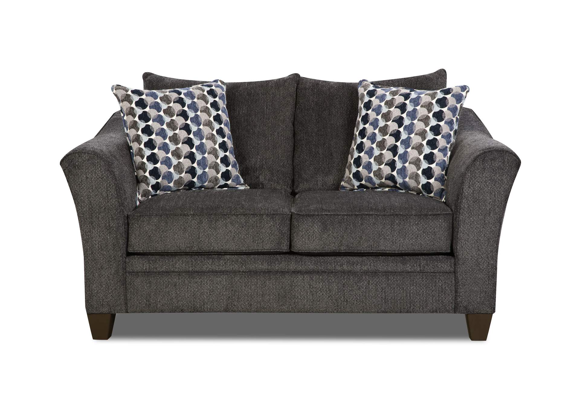 Simmons Albany Pewter Sofa Baci Living Room