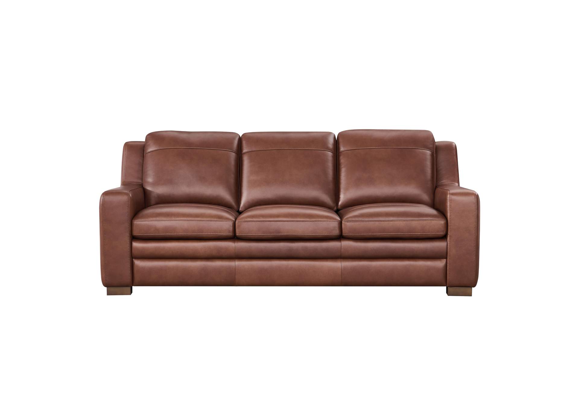 Georgetowne (My) 2415 Finnley Loveseat 2702S Brown Auburn Leather image 1