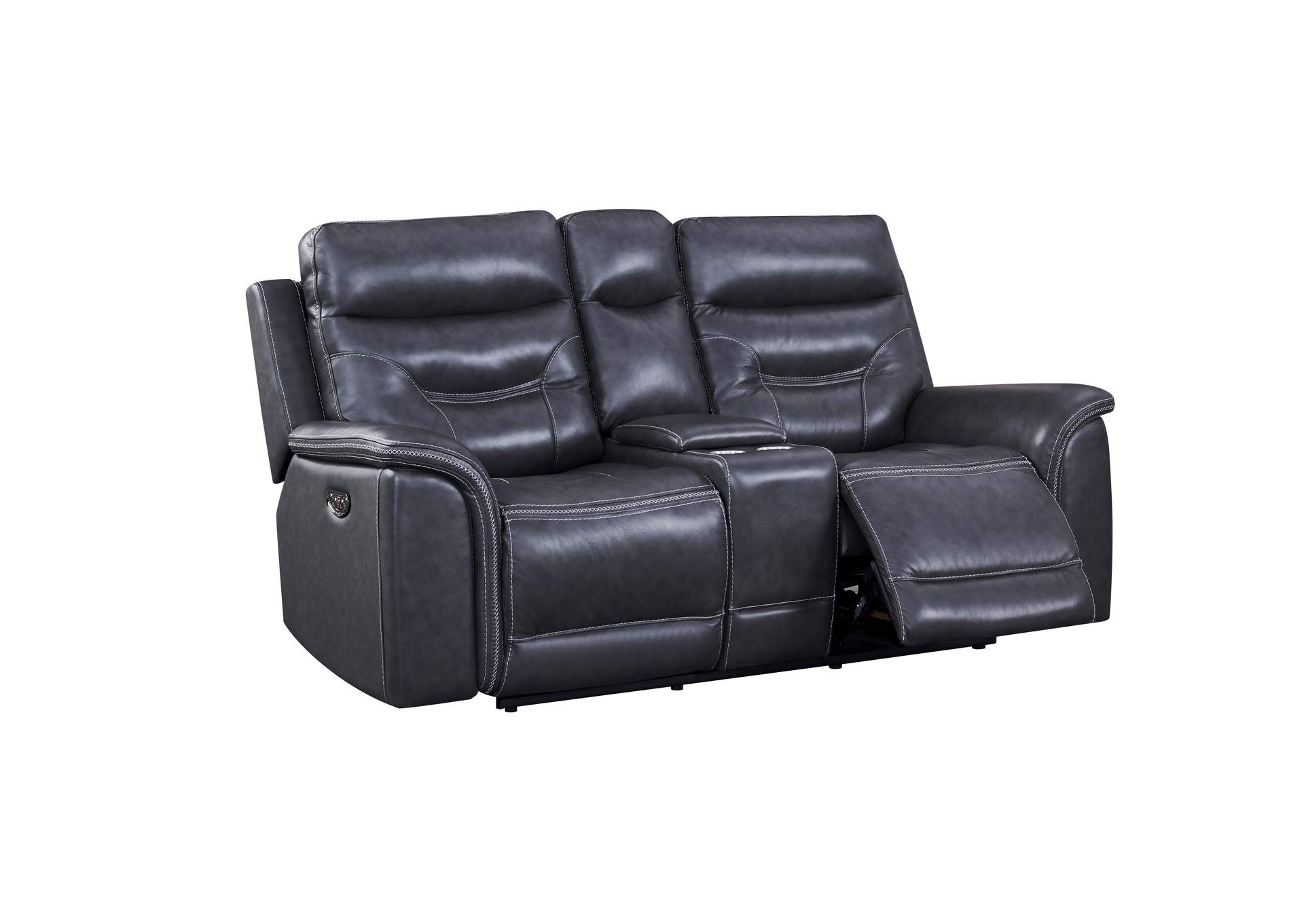 Georgetowne Eh5194 Bullard P2 Console Loveseat 1095Lv Grey