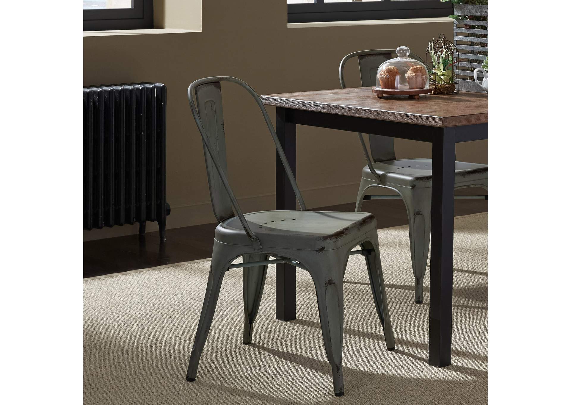 Vintage Series Bow Back Side Chair - Green image 1