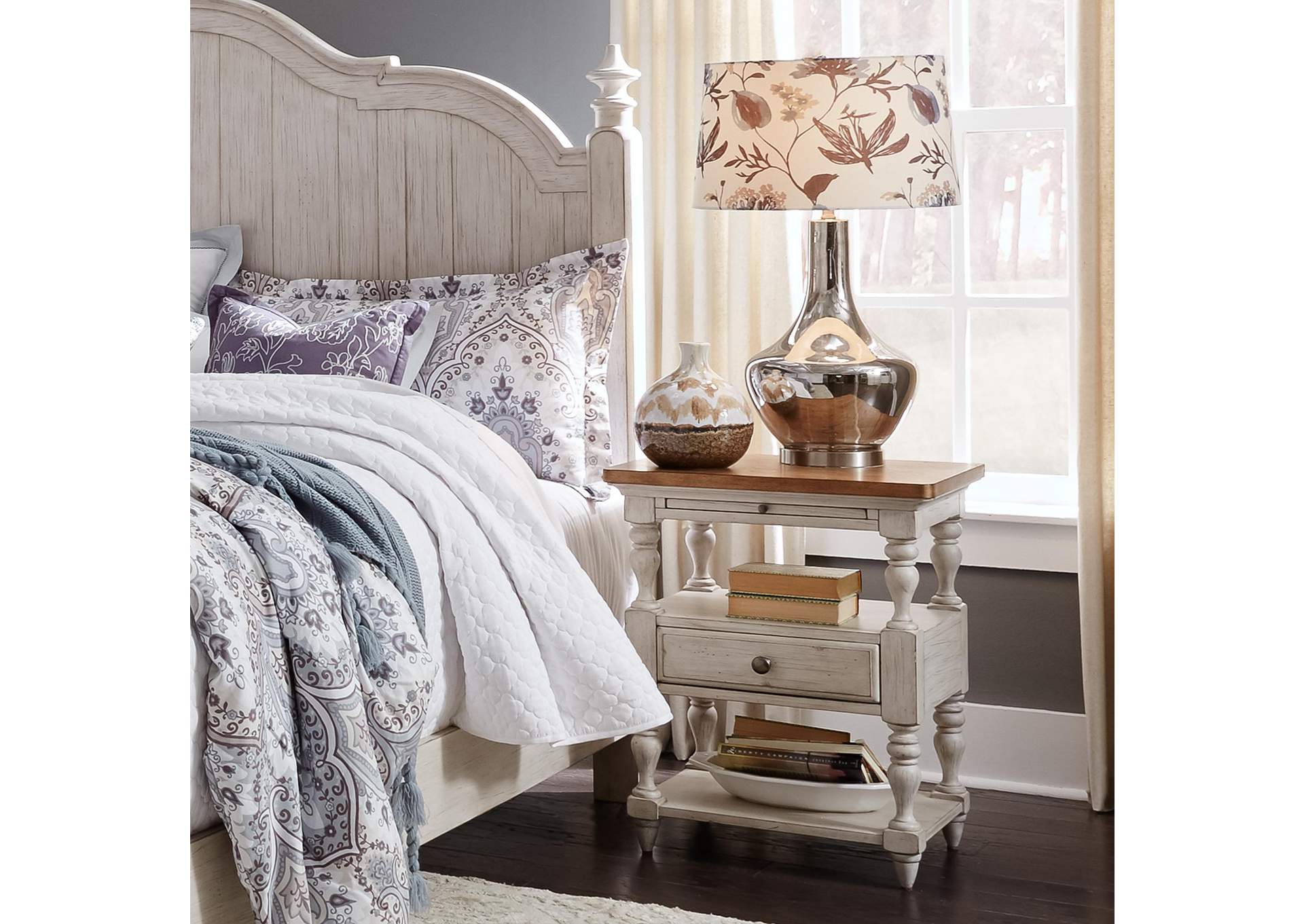 Farmhouse Reimagined 1 Drawer Nightstand