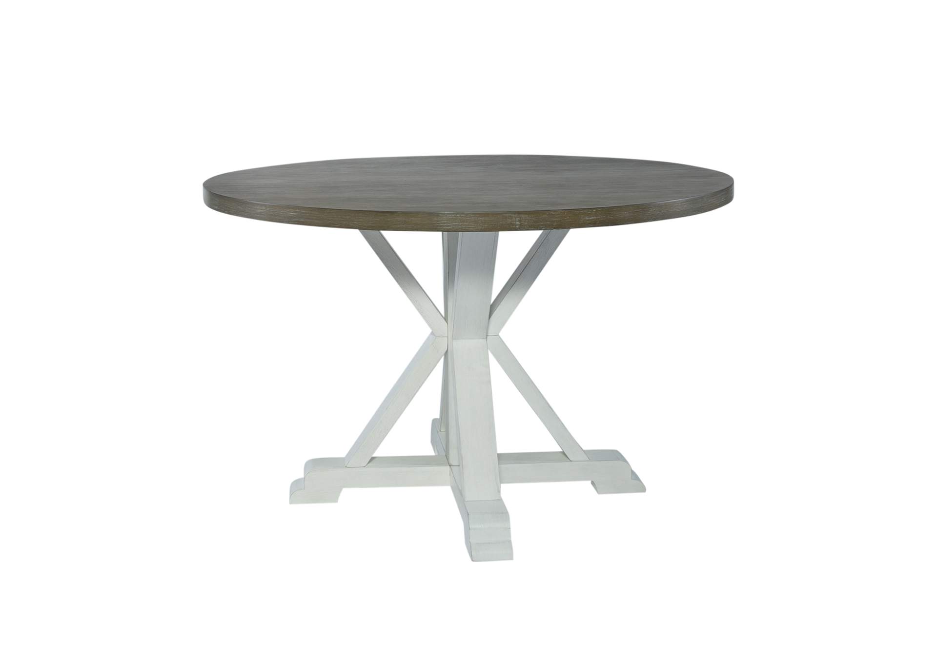 Lakeshore Single Pedestal Table - White