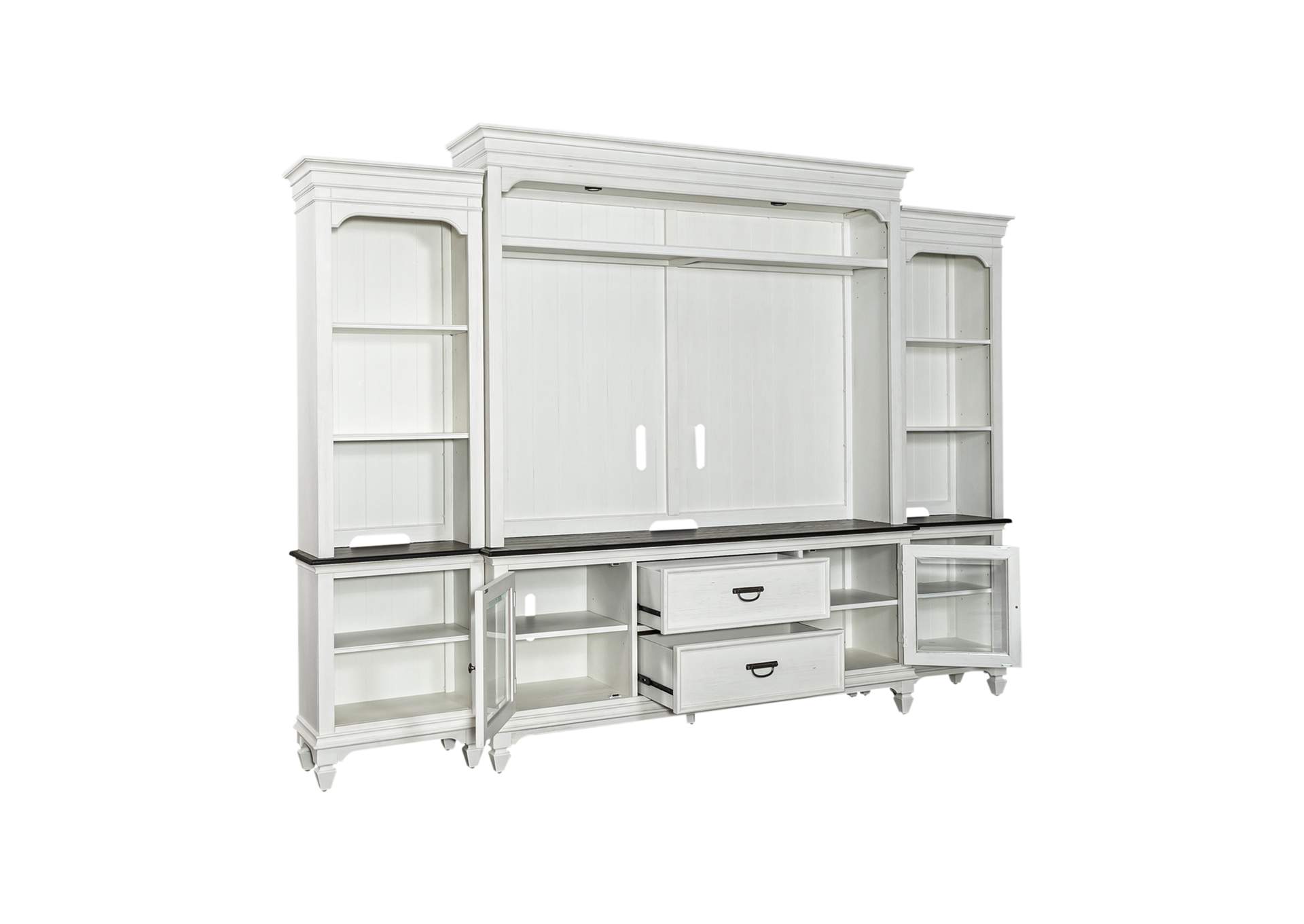 Allyson Park Entertainment Center with Piers