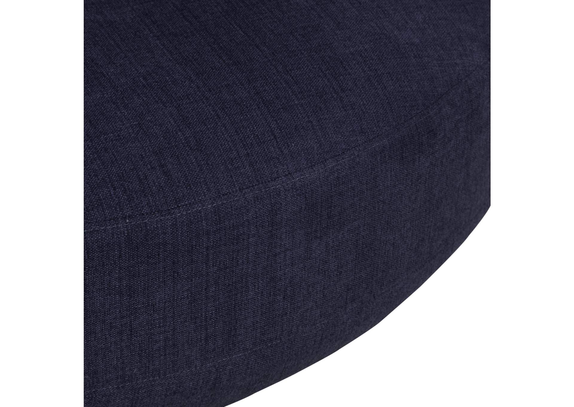 Haley Upholstered Swivel Cuddler Chair - Midnight