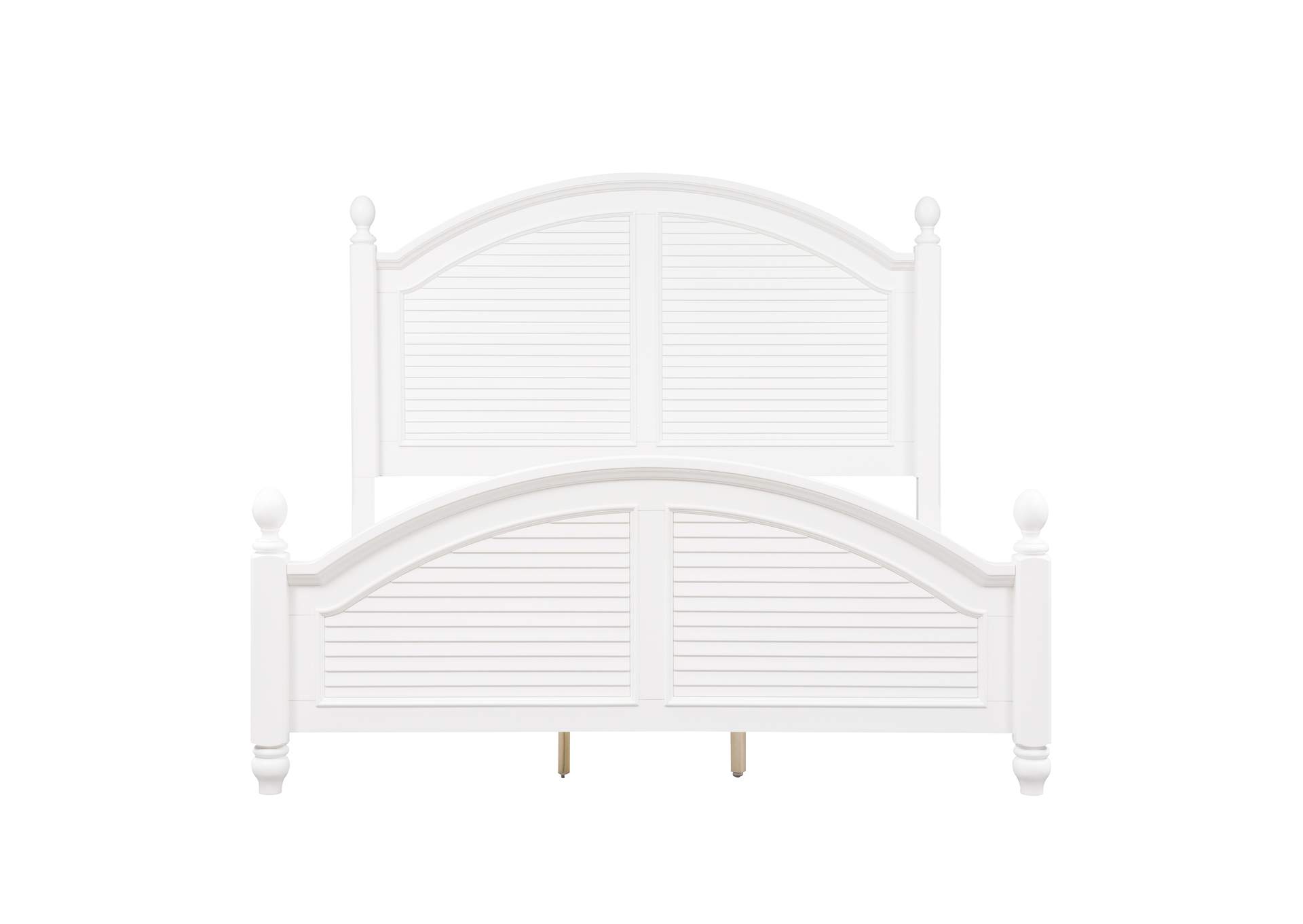 Summer House I Queen Poster Bed, Dresser & Mirror, Chest, Nightstand