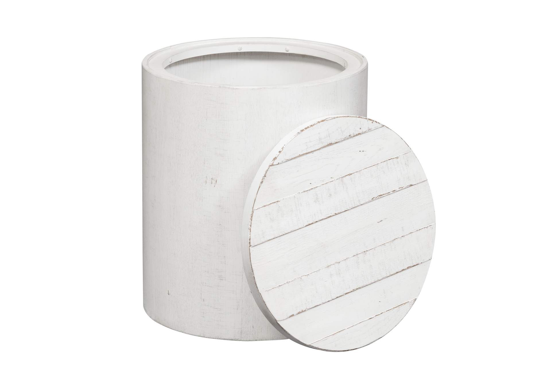 Modern Farmhouse Drum End Table