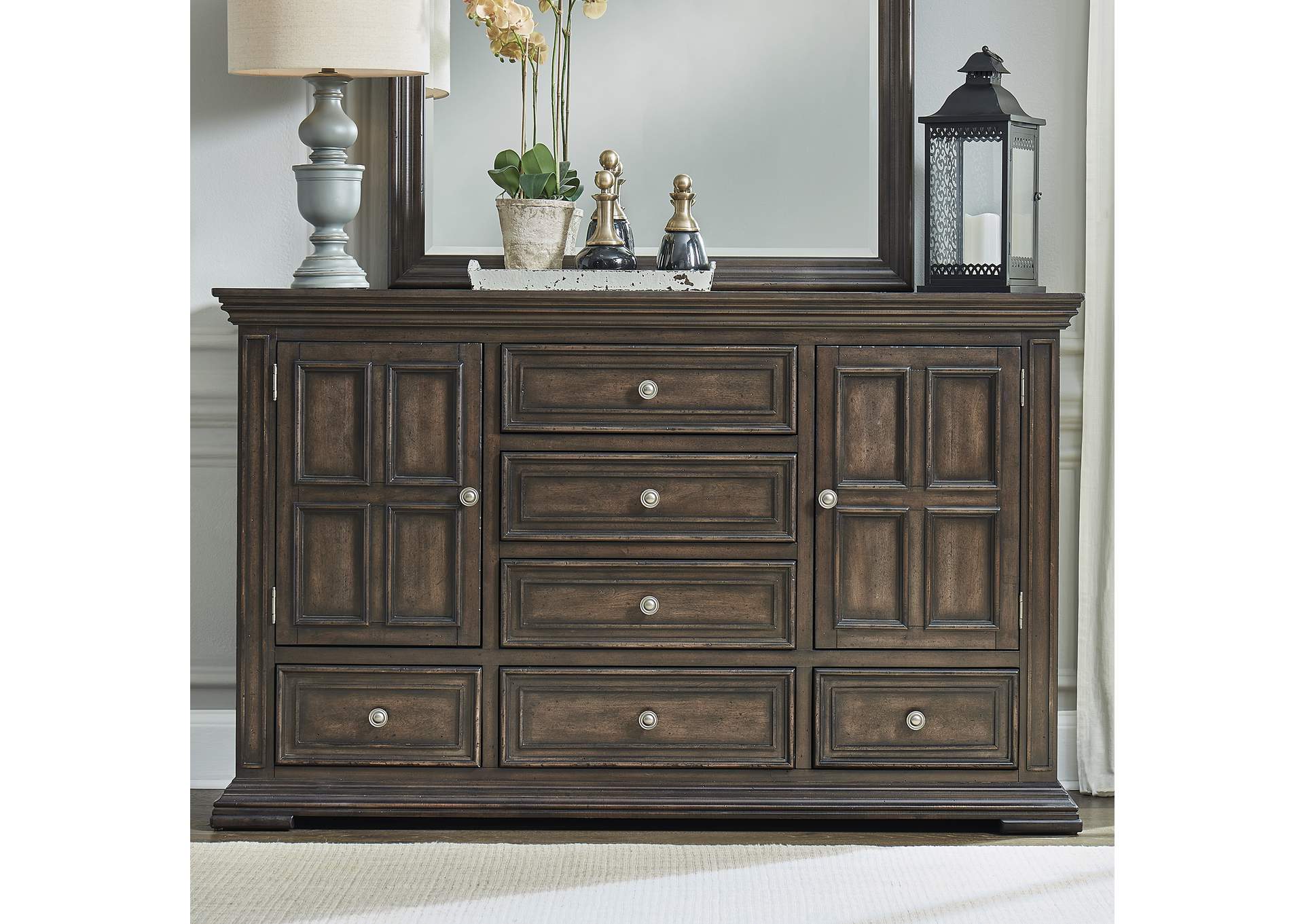 Big Valley 2 Door 6 Drawer Dresser