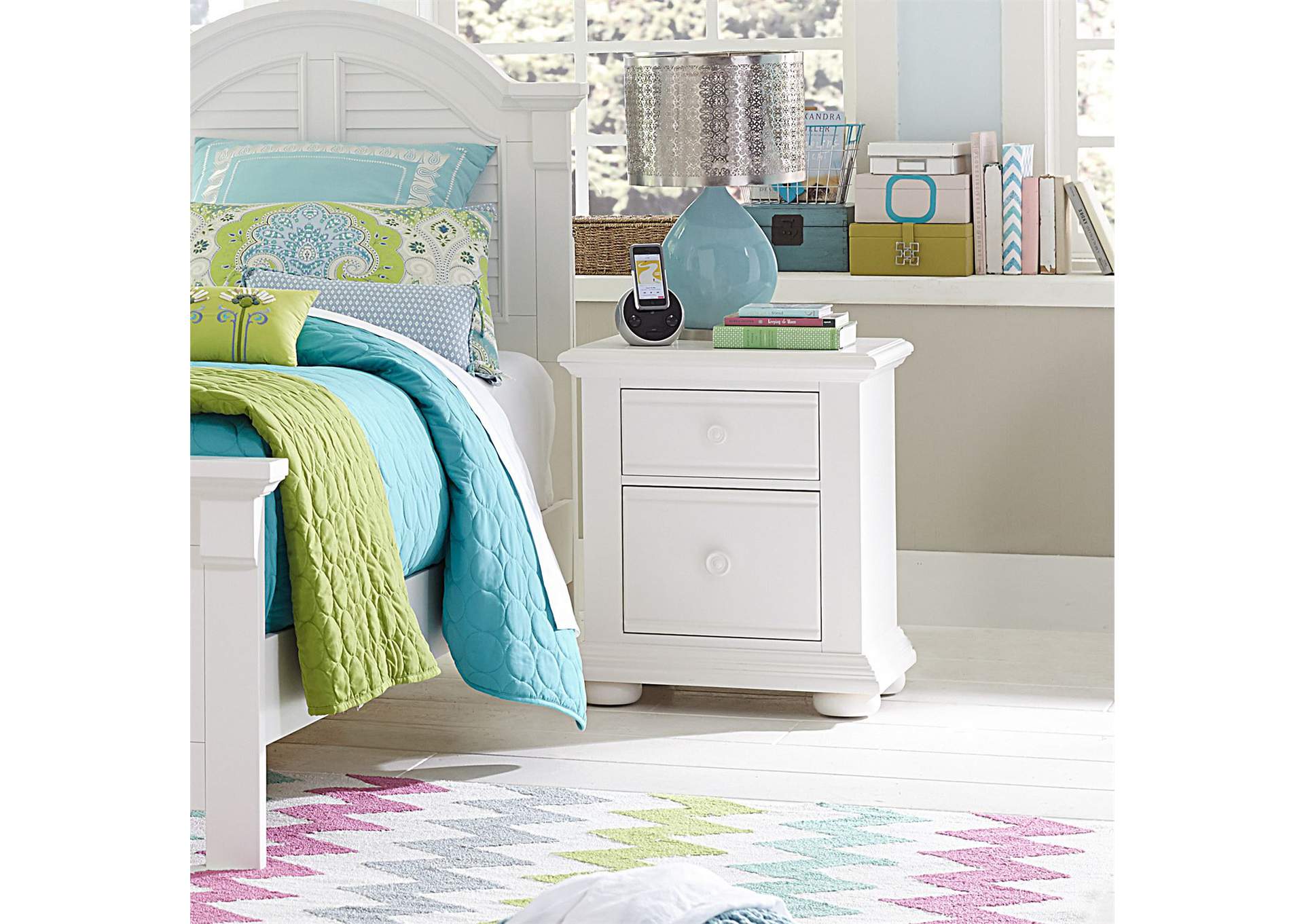 Summer House 2 Drawer Nightstand