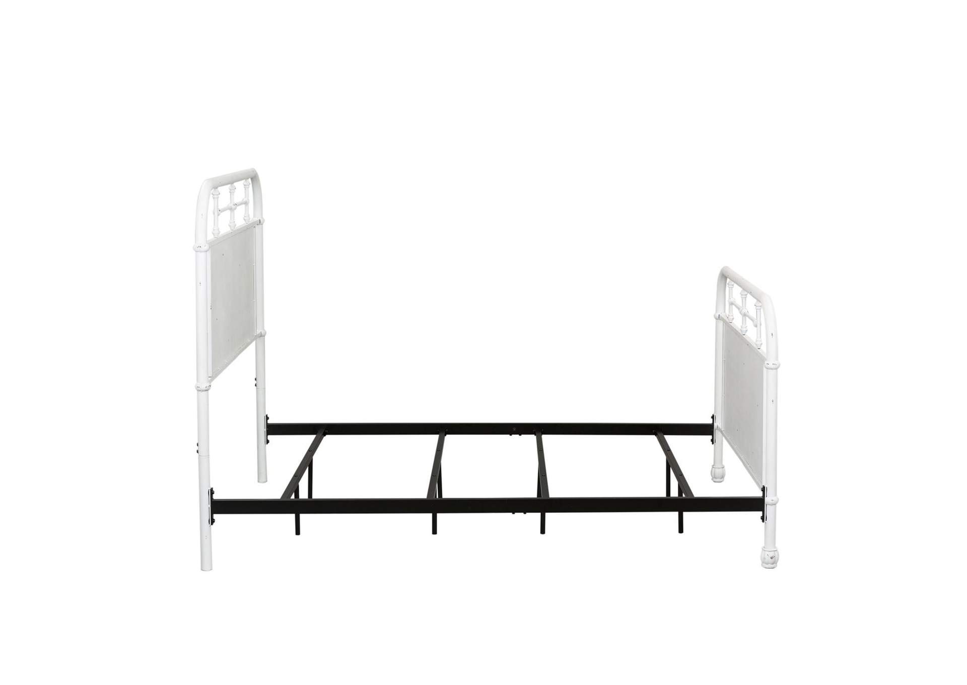 Vintage Series Full Metal Bed - Antique White