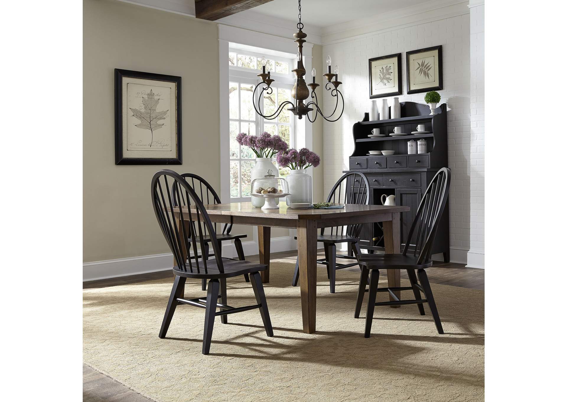 Hearthstone Ridge 5 Piece Rectangular Table Set