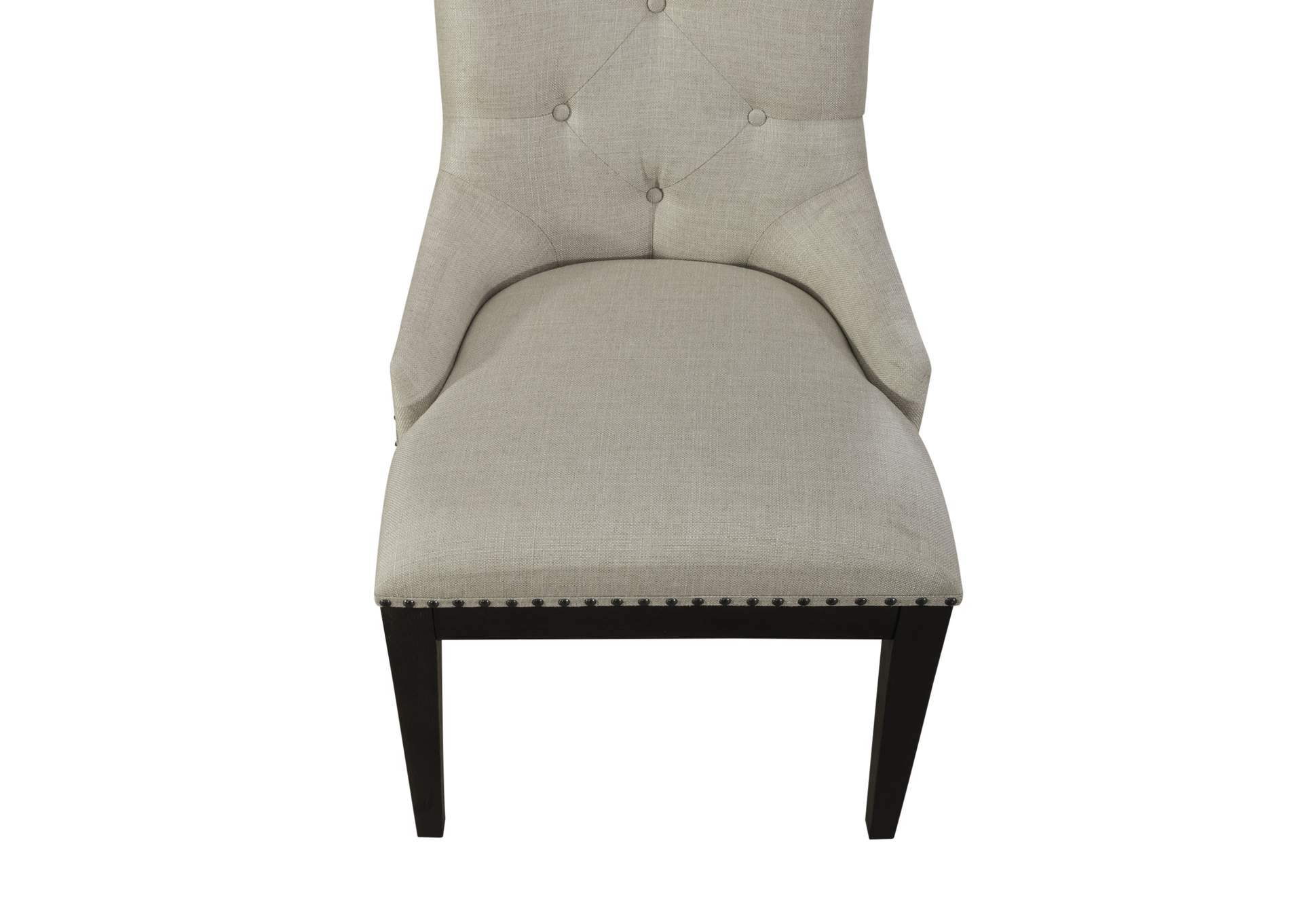 Americana Farmhouse Upholstered Shelter Side Chair - Black (RTA)