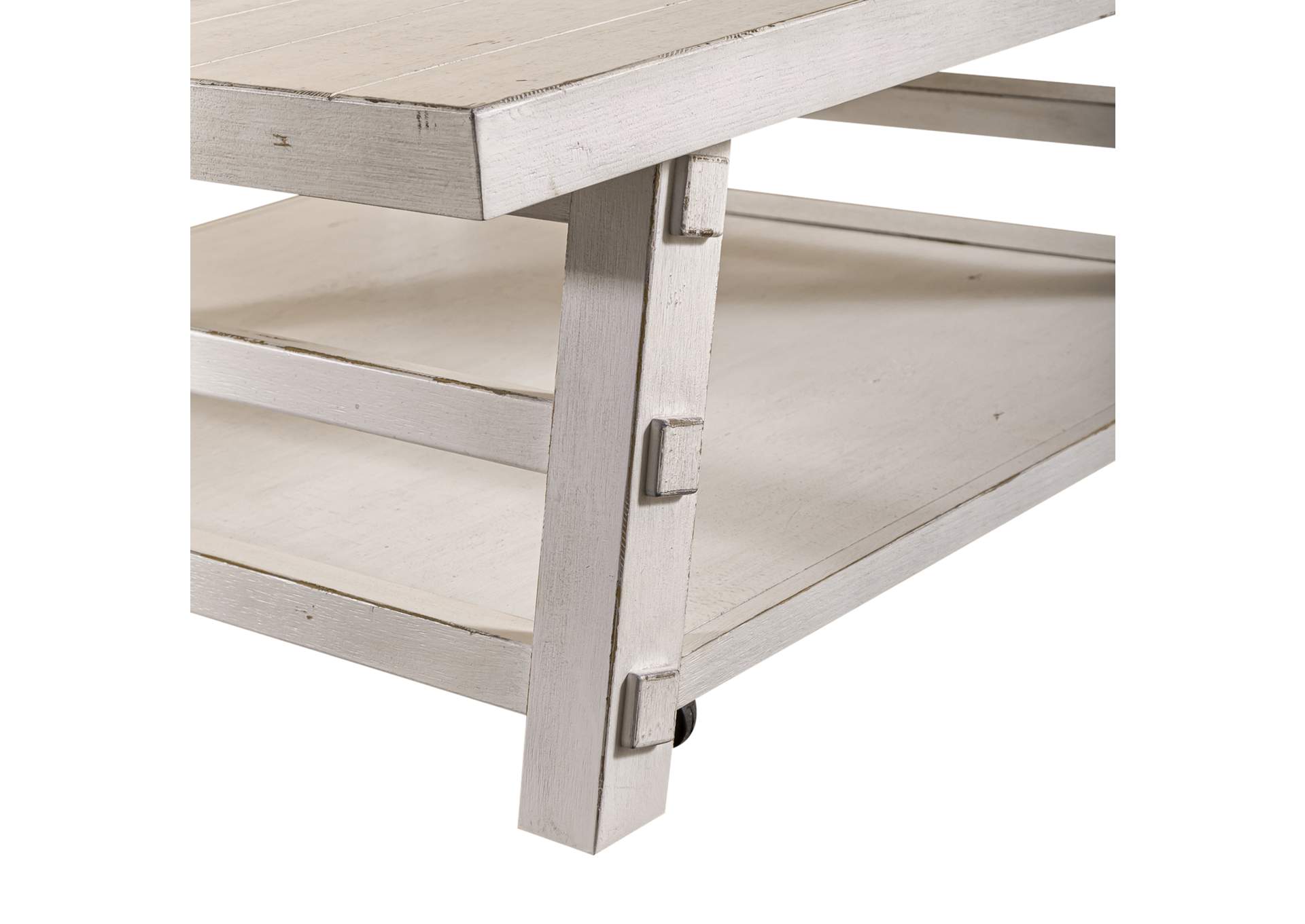 Modern Farmhouse Oversized Square Cocktail Table