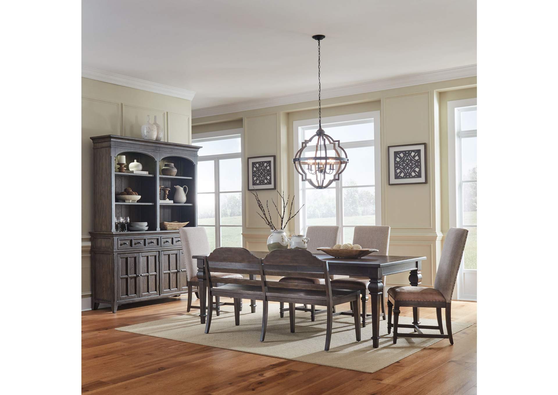 Paradise Valley Opt 6 Piece Rectangular Table Set