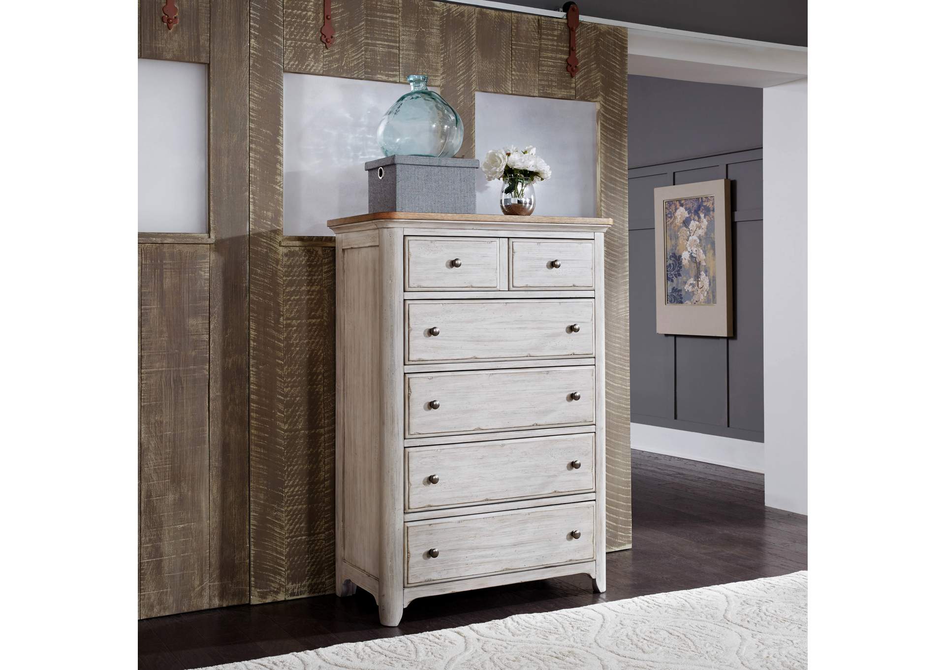 Farmhouse Reimagined 5 Drawer Chest