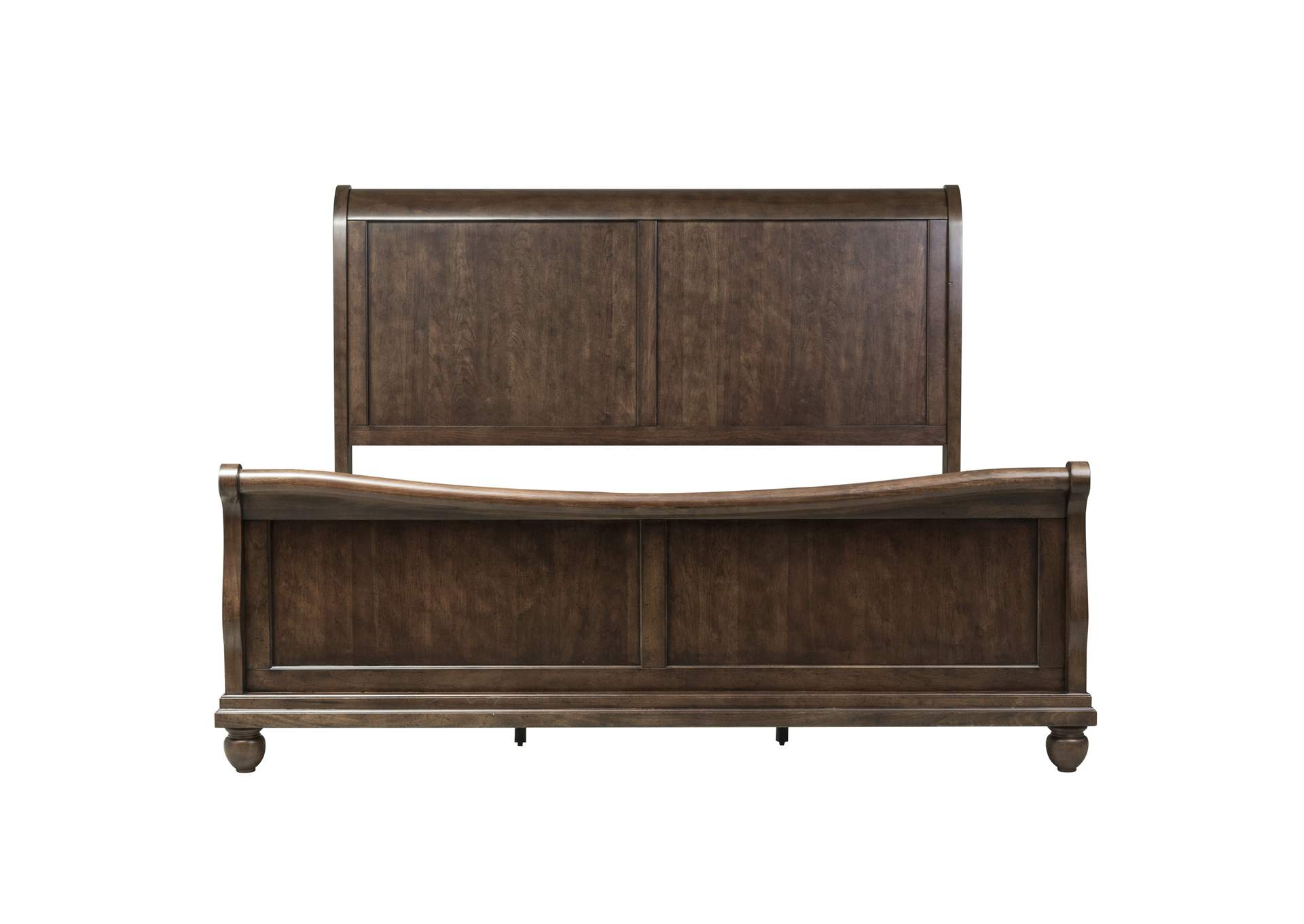 Rustic Traditions California King Sleigh Bed, Dresser & Mirror