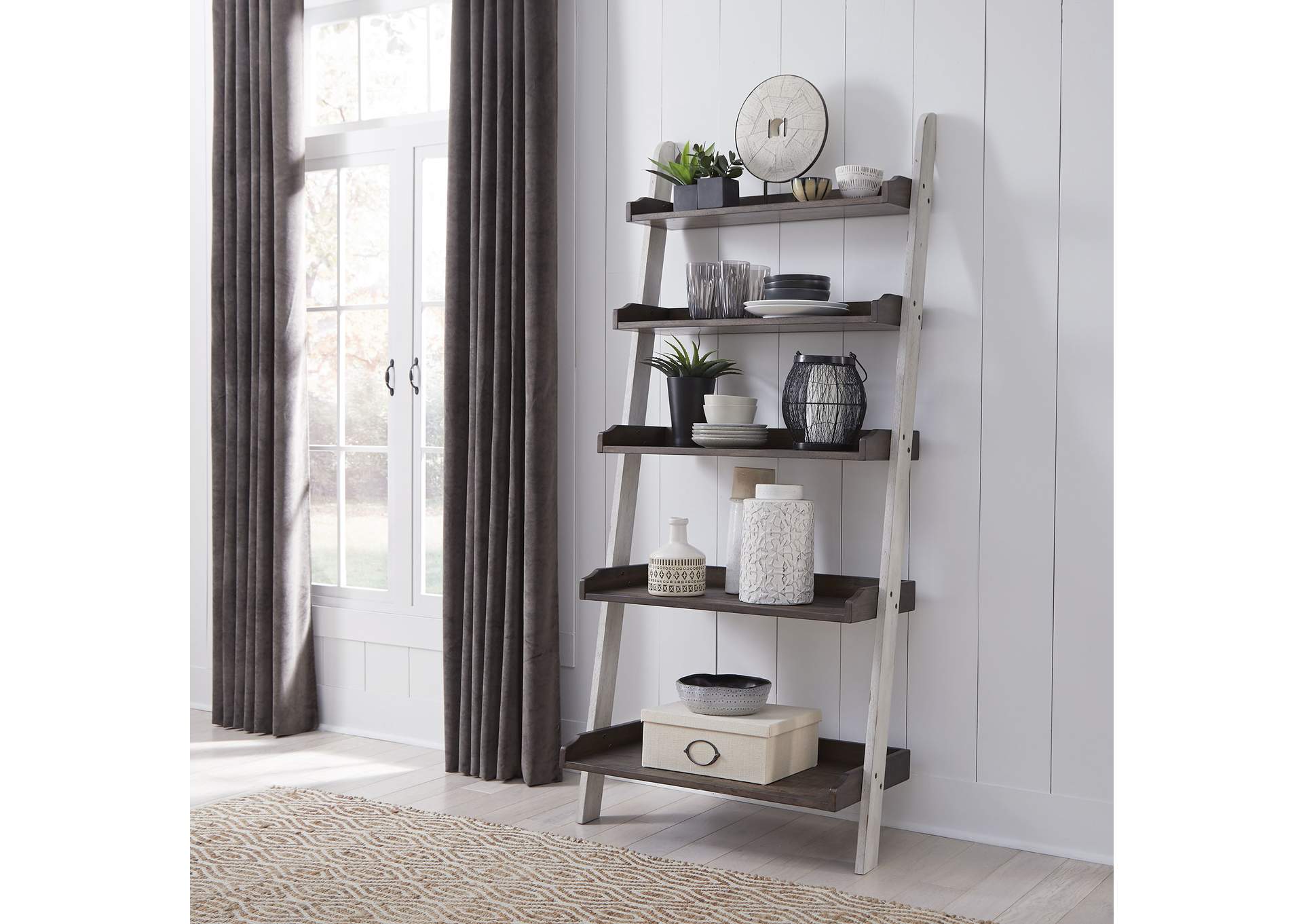 Farmhouse Leaning Bookcase