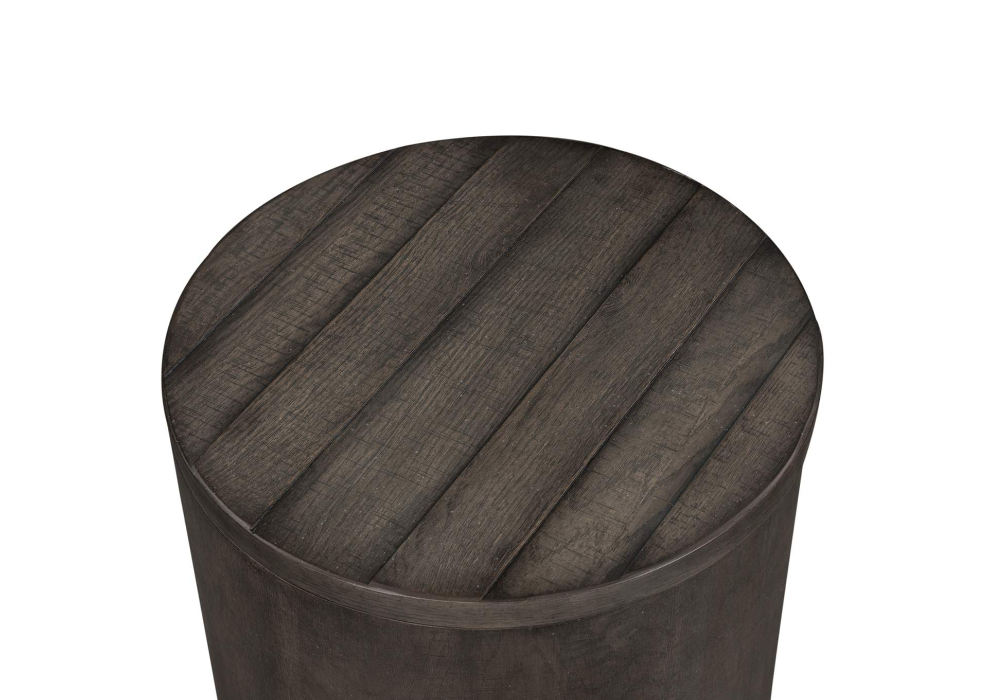 Modern Farmhouse Drum End Table
