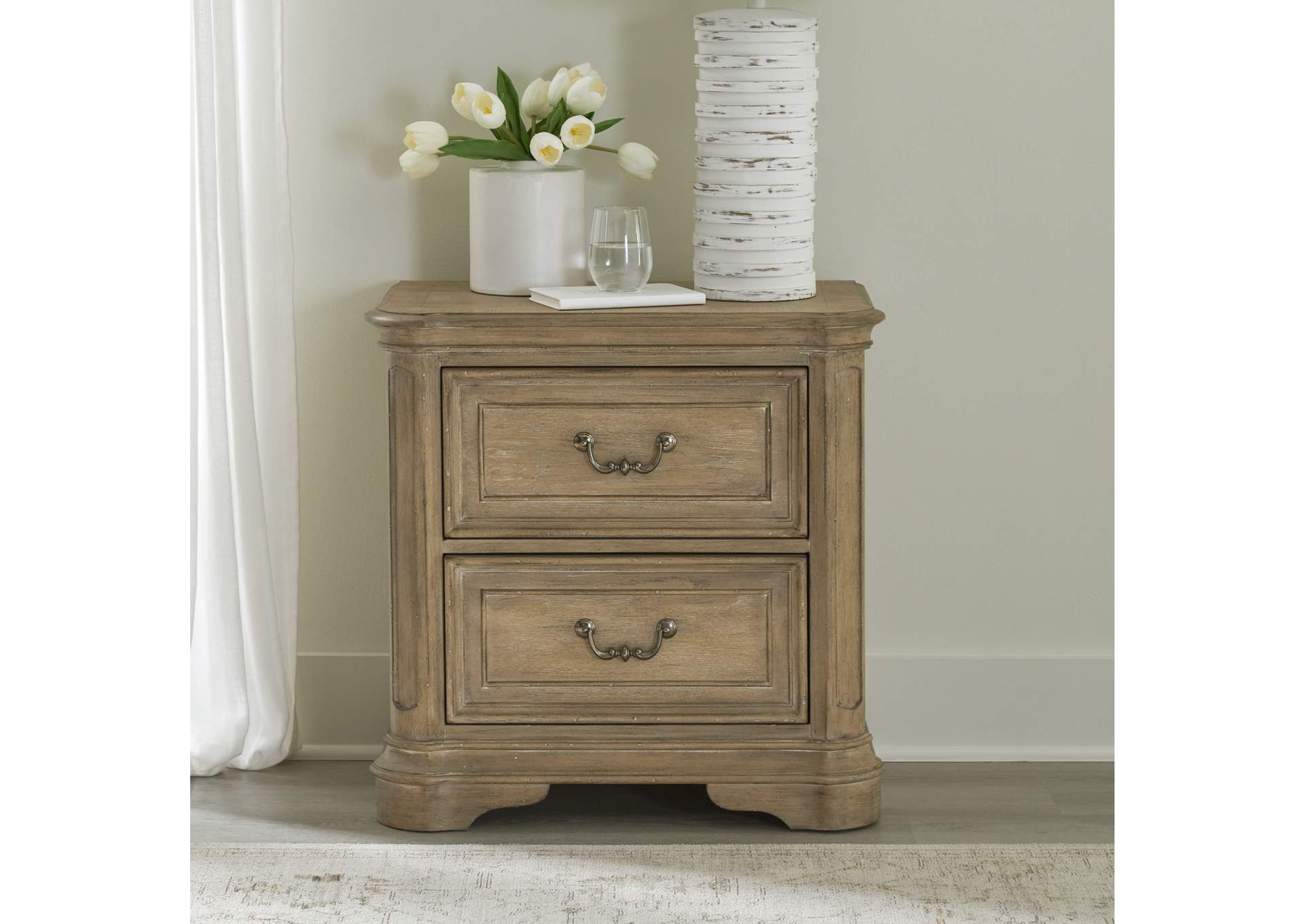 Magnolia Manor 2 Drawer Nightstand