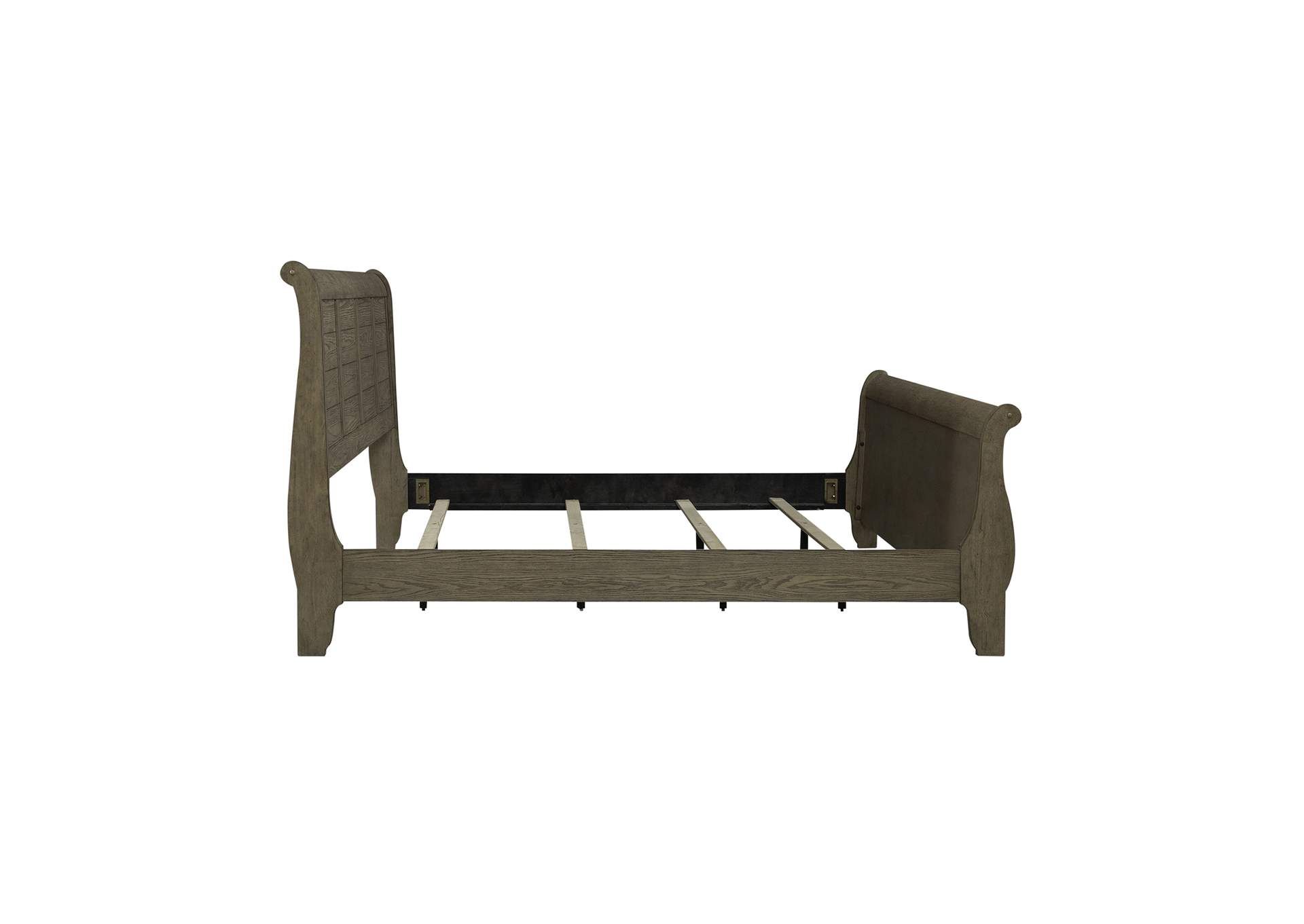 Grandpas Cabin Queen Sleigh Bed