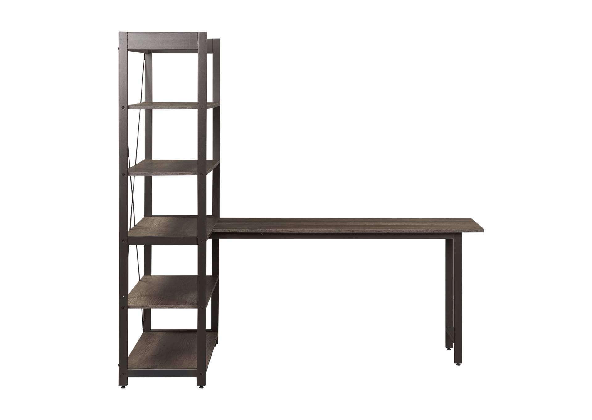 Tanners Creek Desk and Bookcase Set