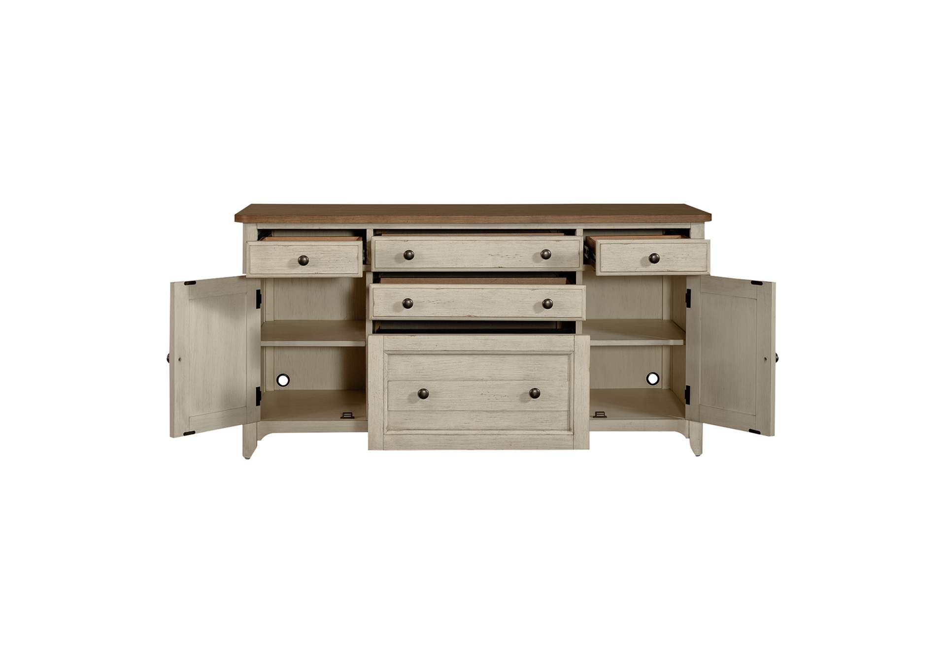 Farmhouse Reimagined Door Credenza