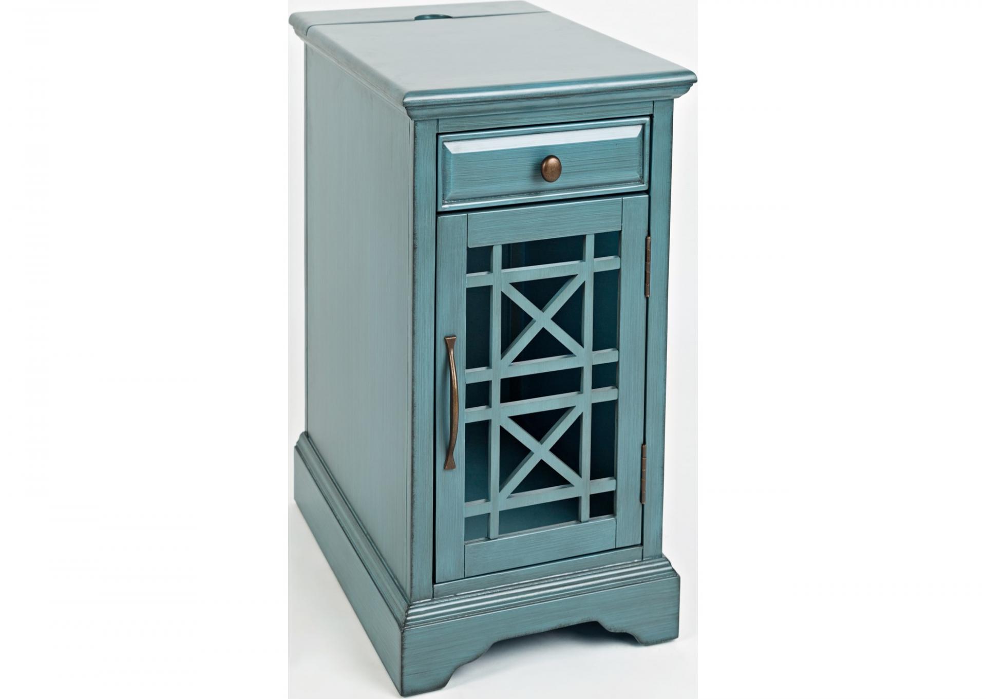 Power Chairside Table Blue image 1
