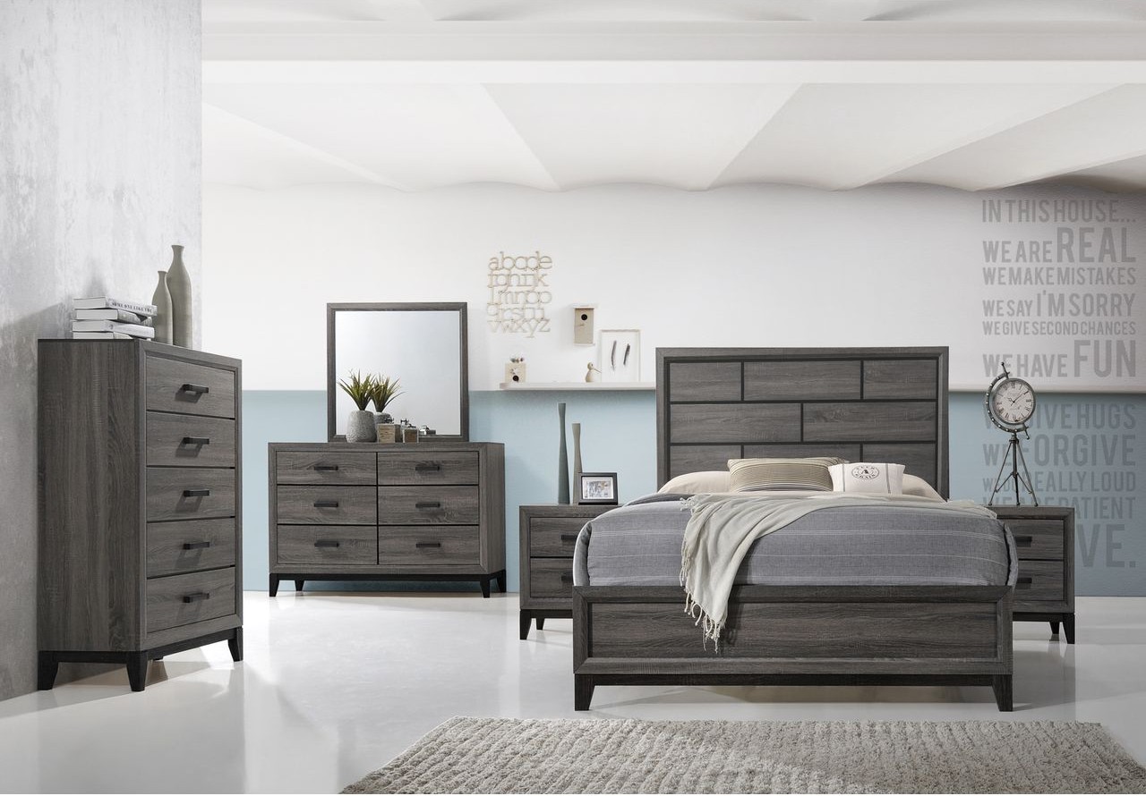 C8170G Grey King 7PC Bedroom Set image 1