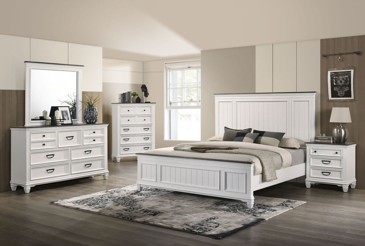 C8309A White Queen 7PC Bedroom Set image 1