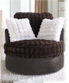 7000 Kama Espresso Barrel Chair image 1