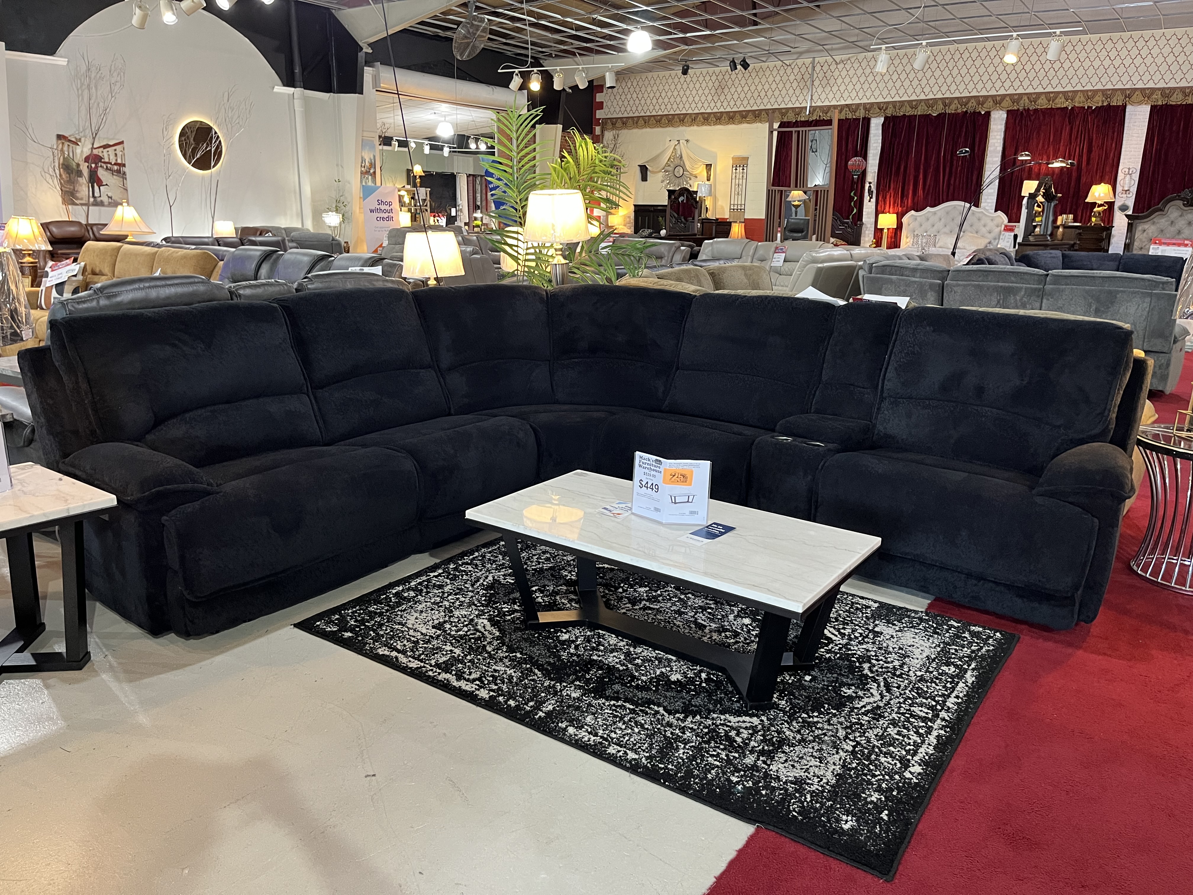 70976M Black Sectional image 1