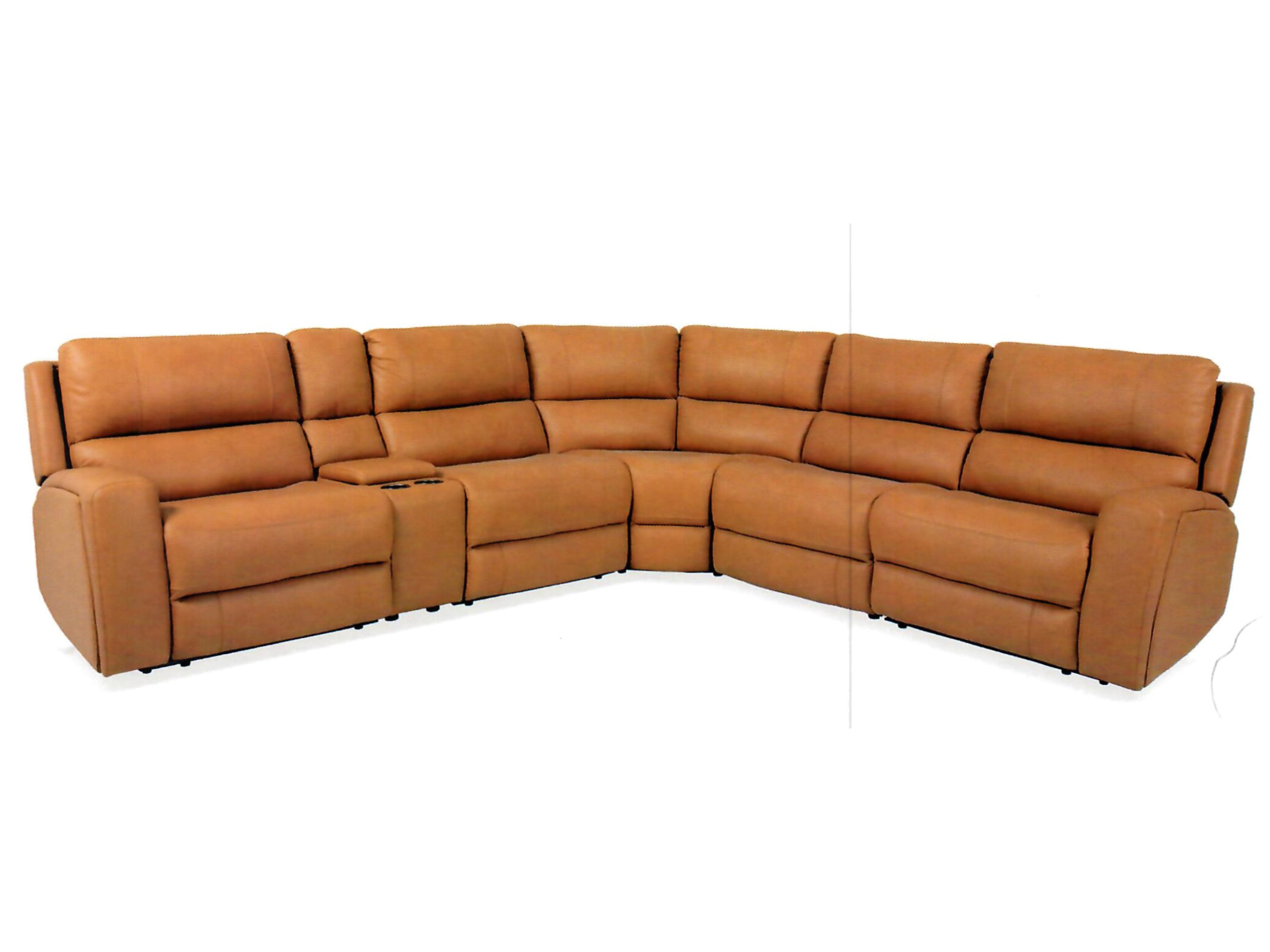 U70815M Leather Oslo Antelope Sectional image 1