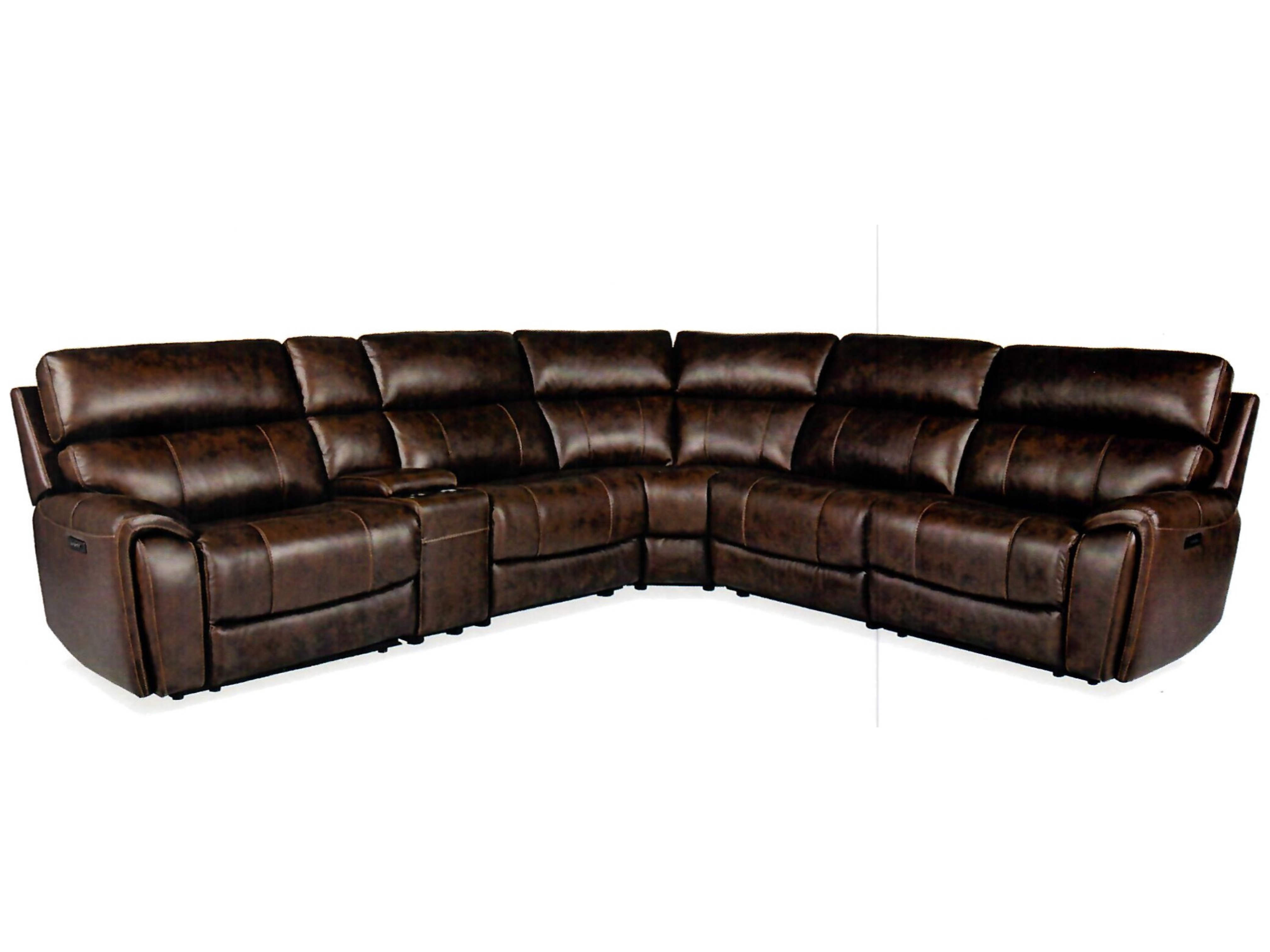 U70675M Leather Brazil Tobacco Sectional image 1