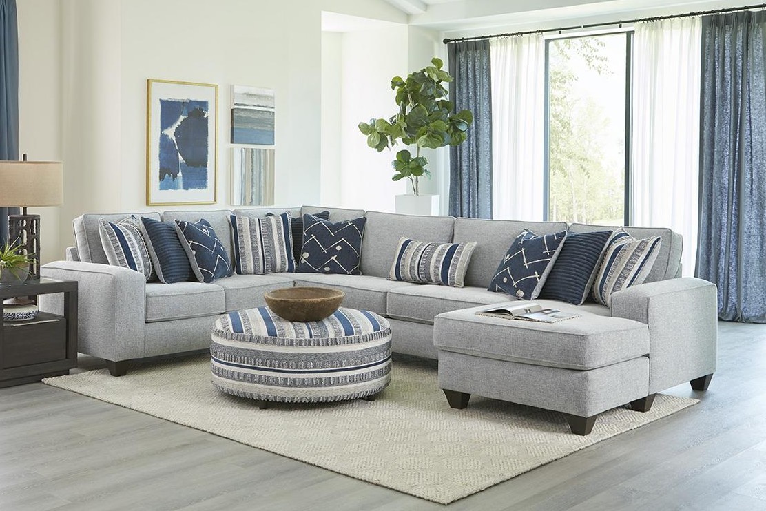0462 Persia Indigo Sectional  image 1