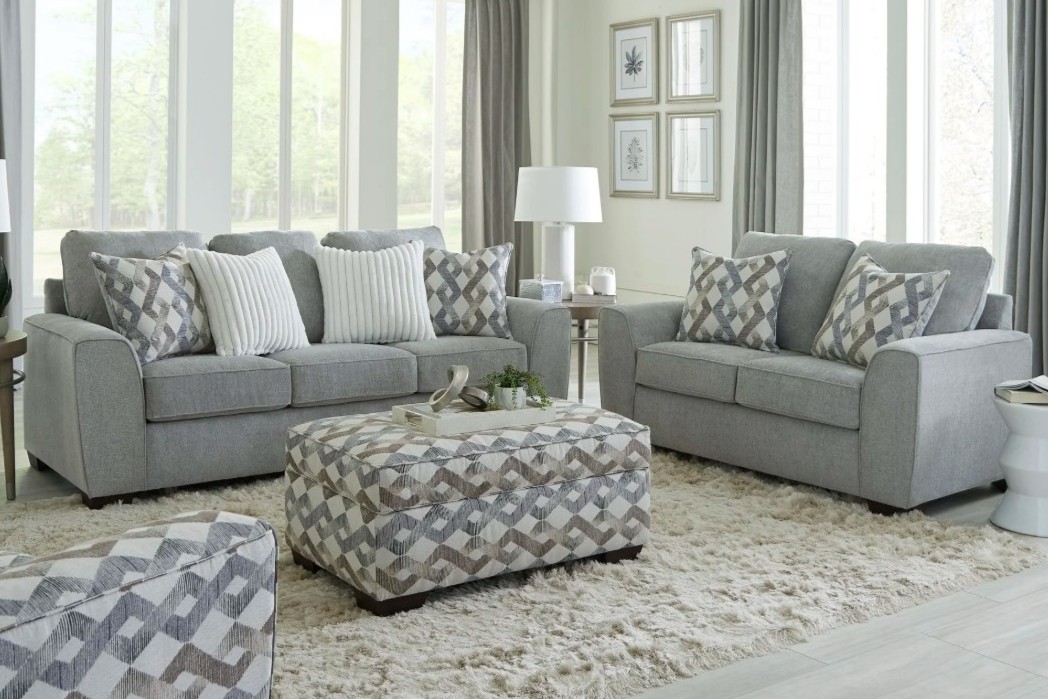 125 Roman Steele Sofa & Loveseat image 1