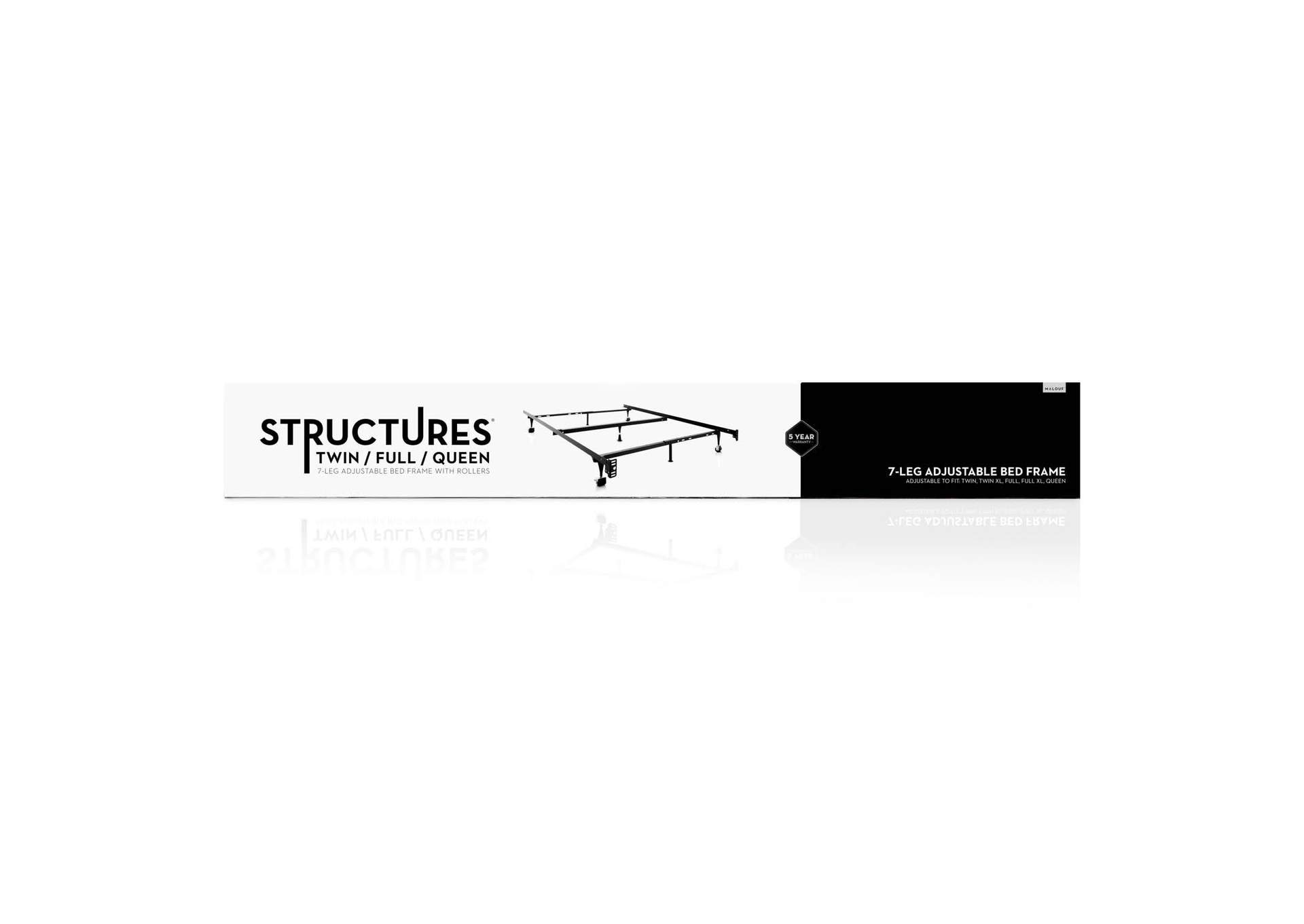 Queen - Full - Twin Adjustable Bed Frame - Glides image 8