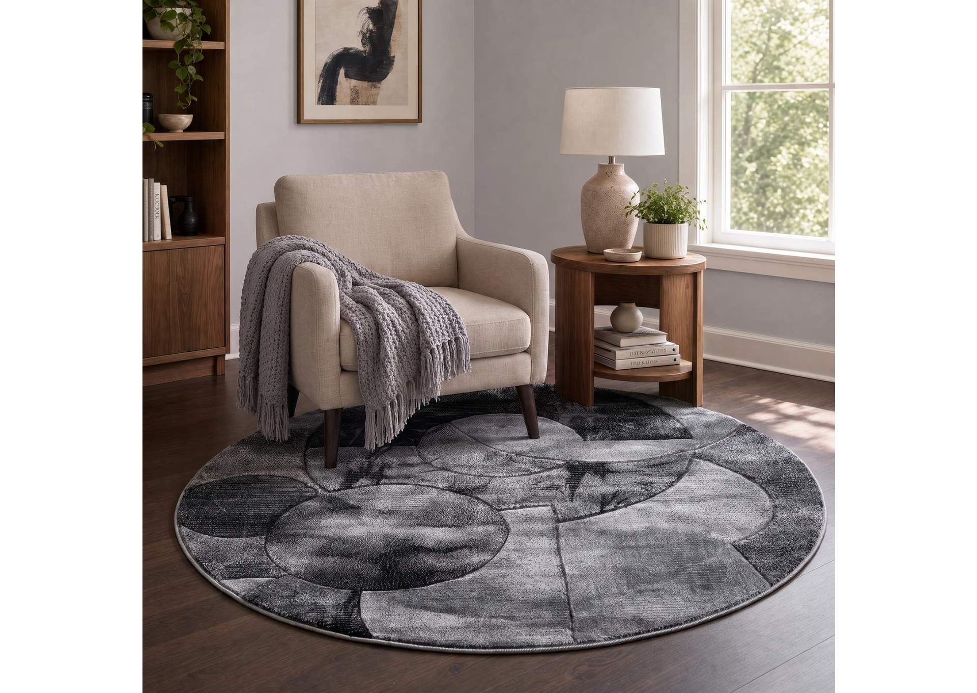 ALEXIA COLLECTION AX03  8'1" X 8'1" ROUND image 1