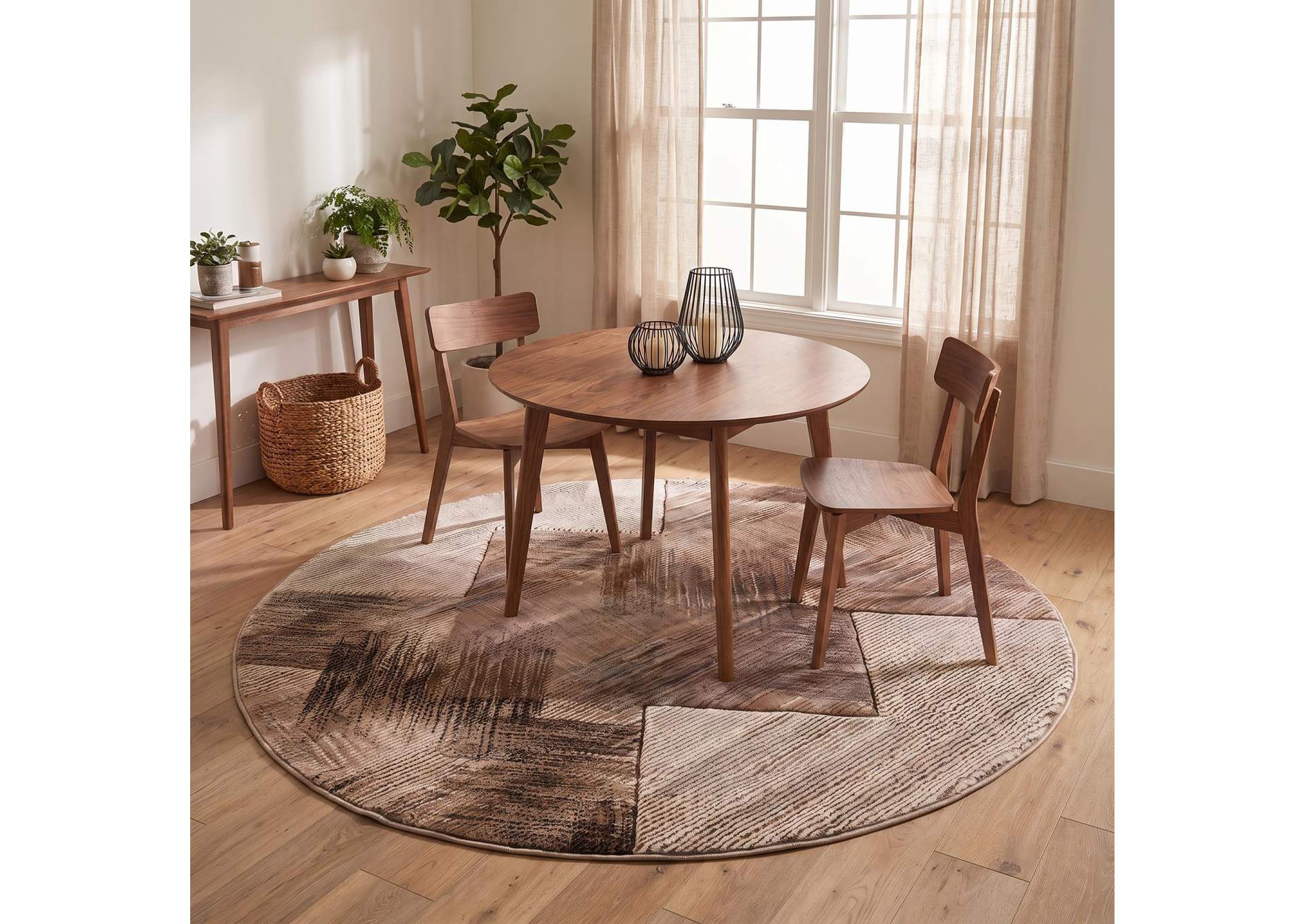 ALEXIA COLLECTION AX04  5'2" X 5'2" ROUND image 1