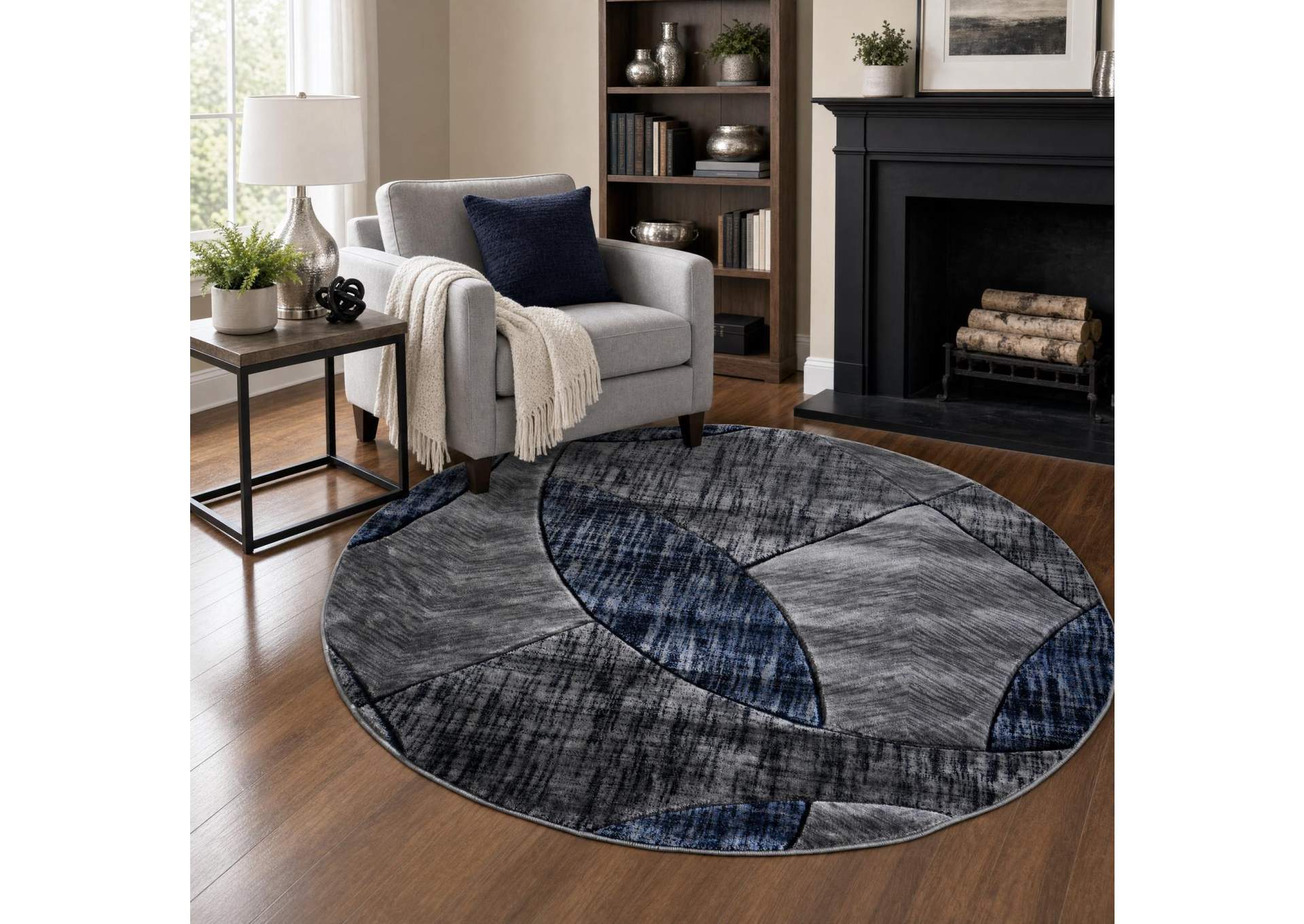 ALEXIA COLLECTION AX08  8'1" X 8'1" ROUND image 1