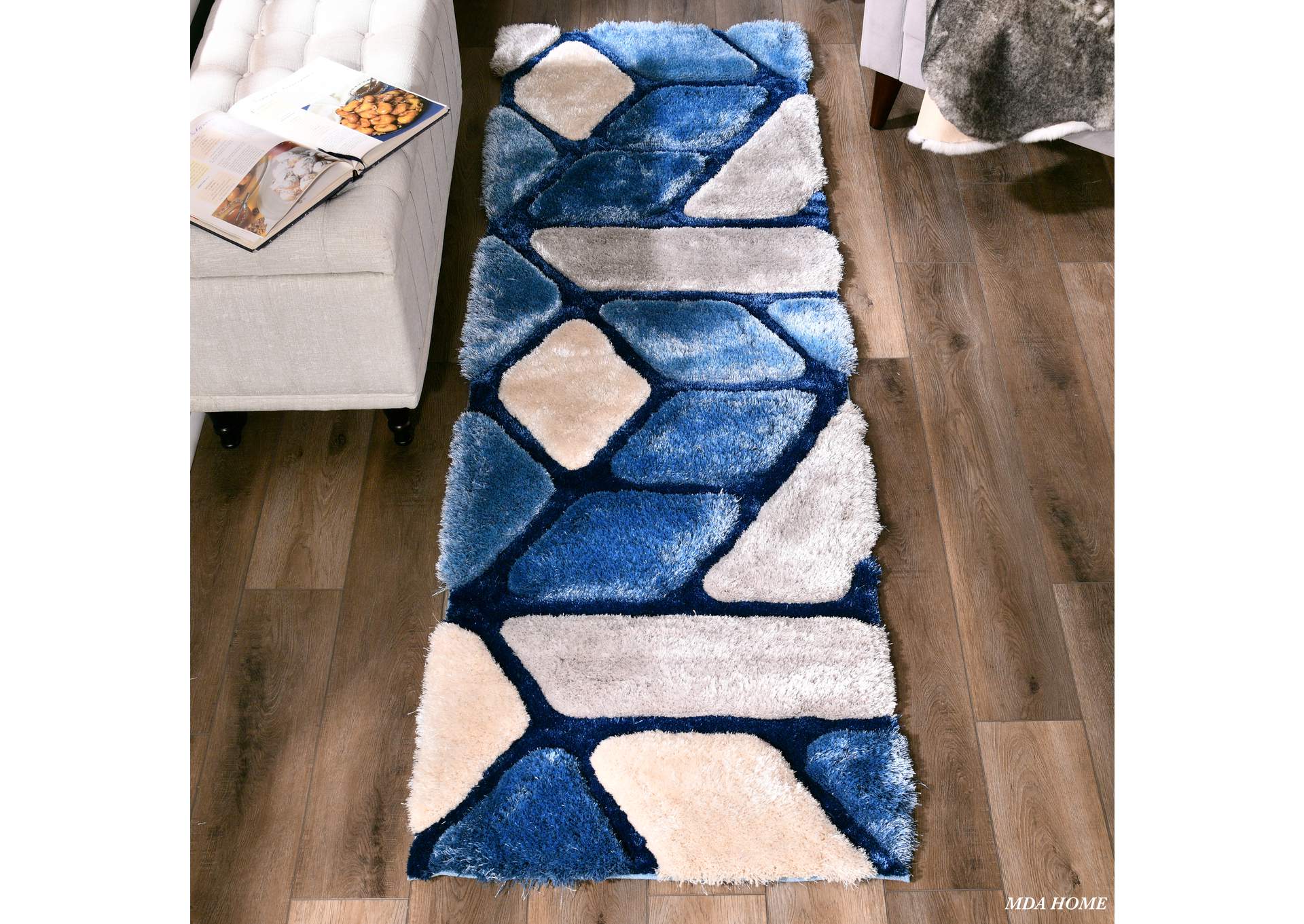 Mateos Shag Ms42 2'4" X 8' Rug image 1