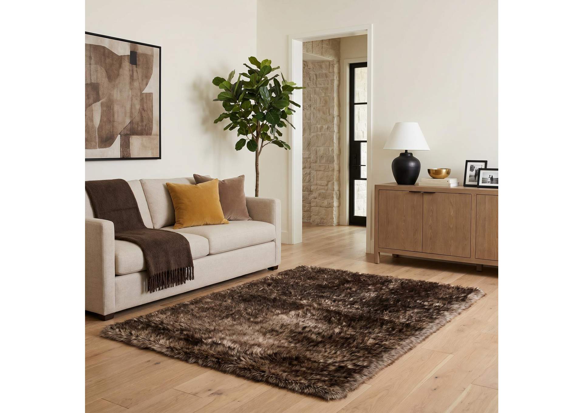 FLOKATI COLLECTION SHAG FA03  5' X 7' image 1
