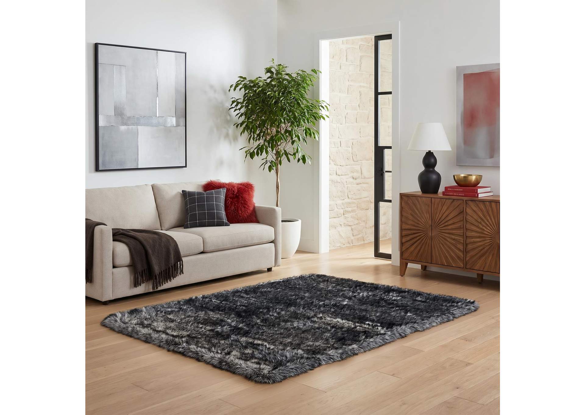 FLOKATI COLLECTION SHAG FA04  5' X 7' image 1