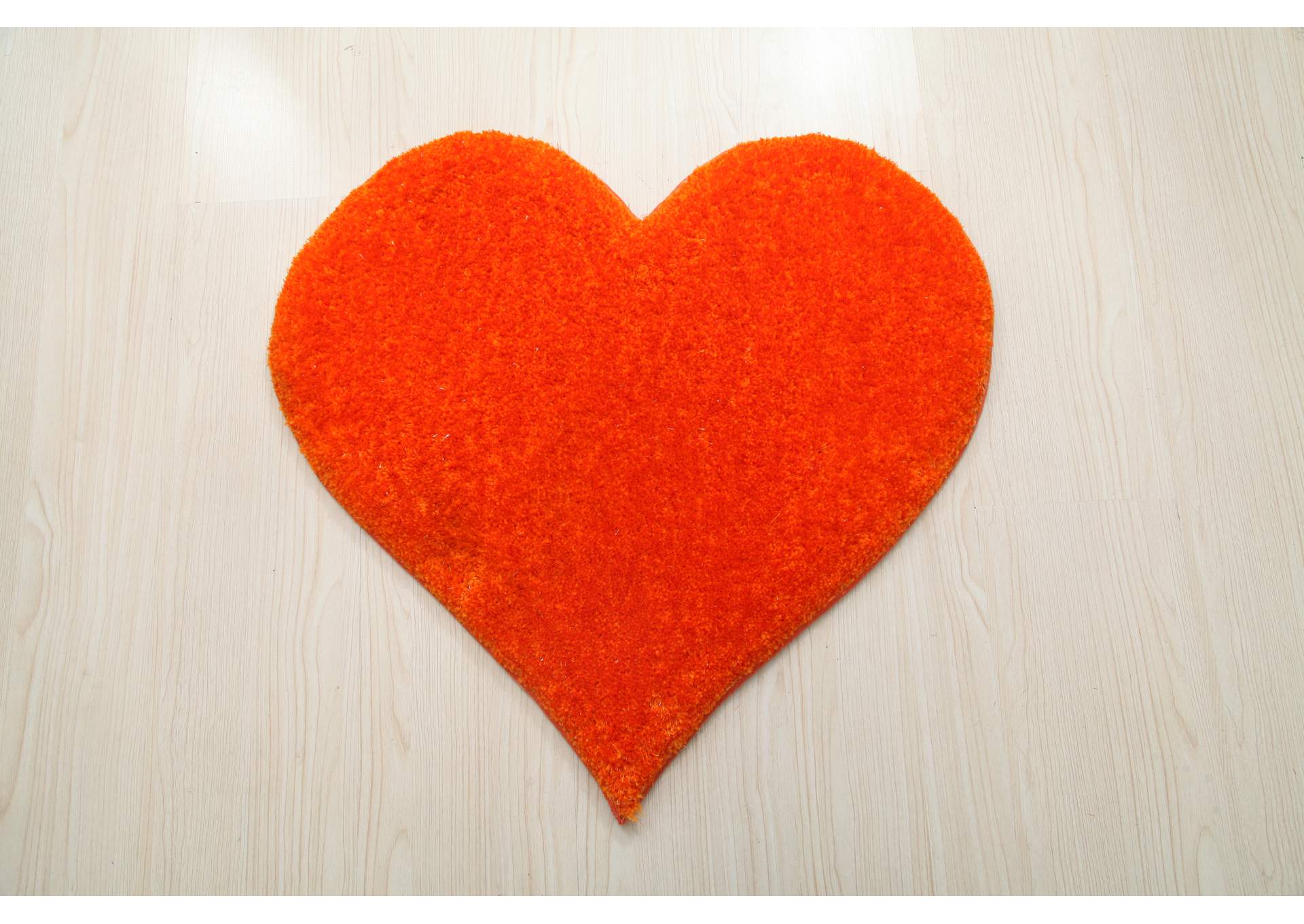 Heart Orange 2'4 X 2'4 Rug image 1