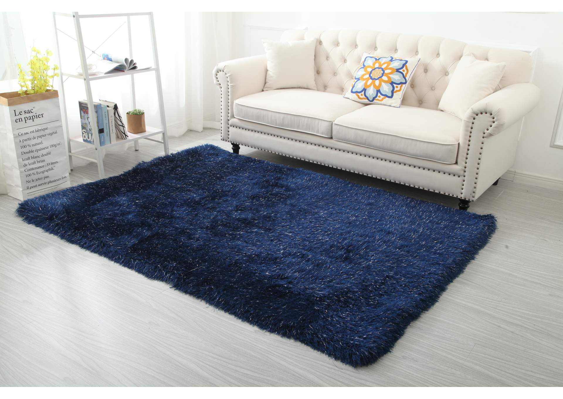 Manhattan Navy Blue Mh03 5' X 7' Rug image 1