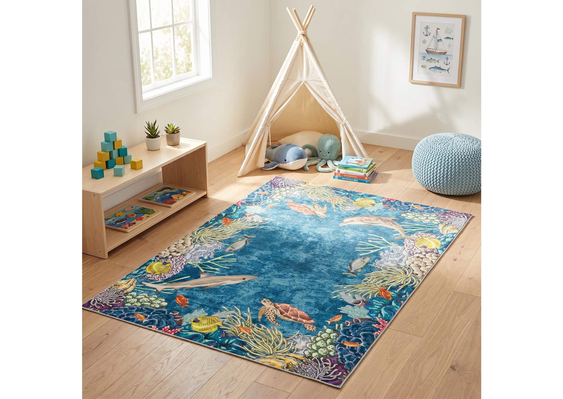 KIDS RUGS KR09  5' X 7' image 1
